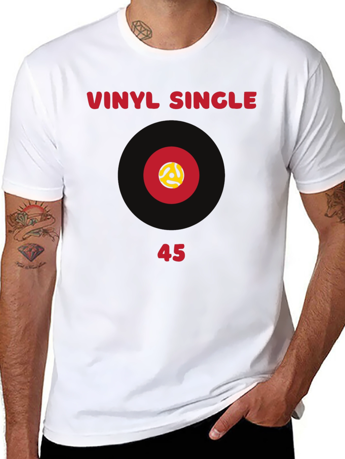 Vinyl Single 45 RPM Record T-Shirt