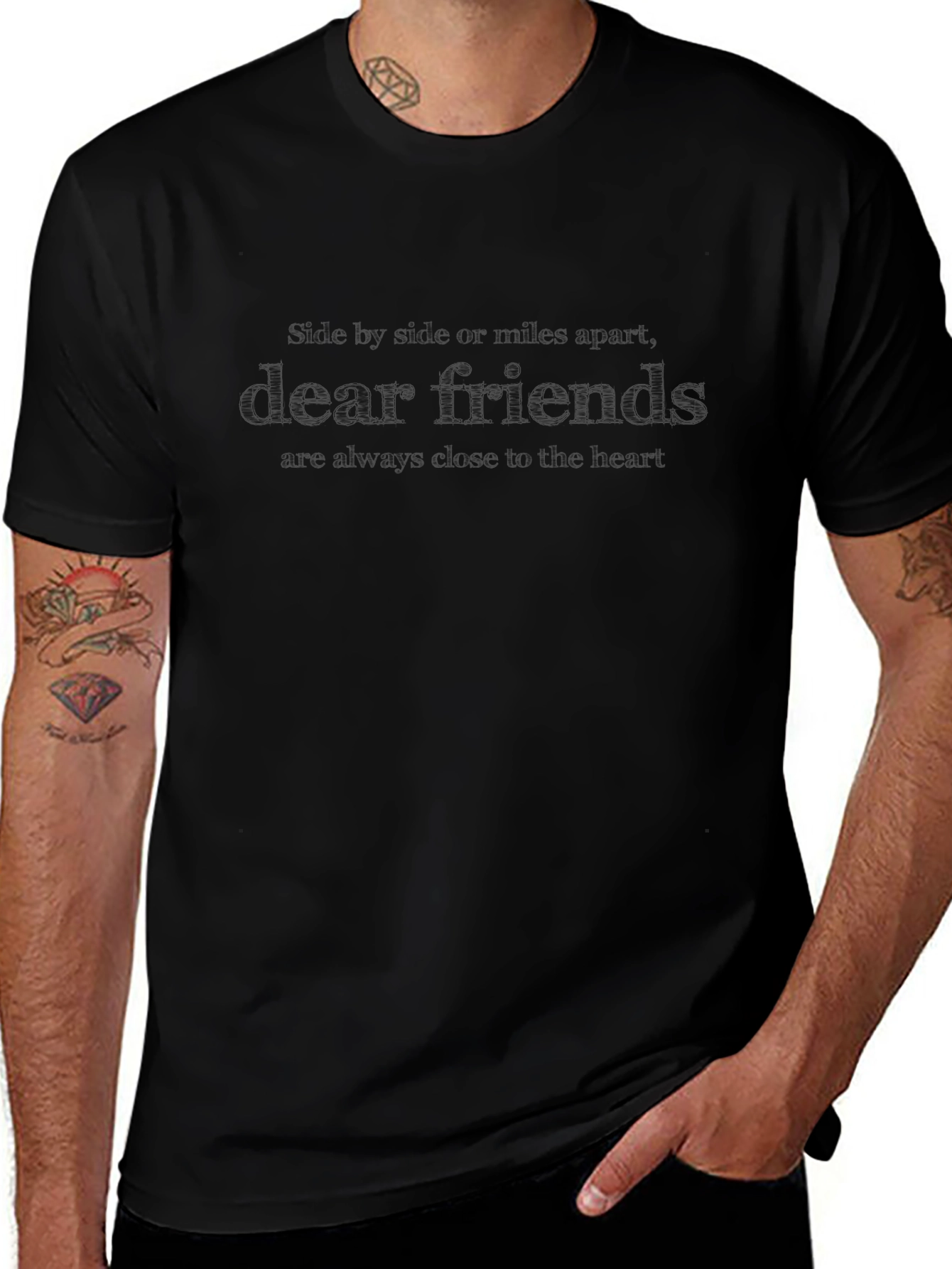 Classic Black Crew Neck T-Shirt - Everyday Comfort