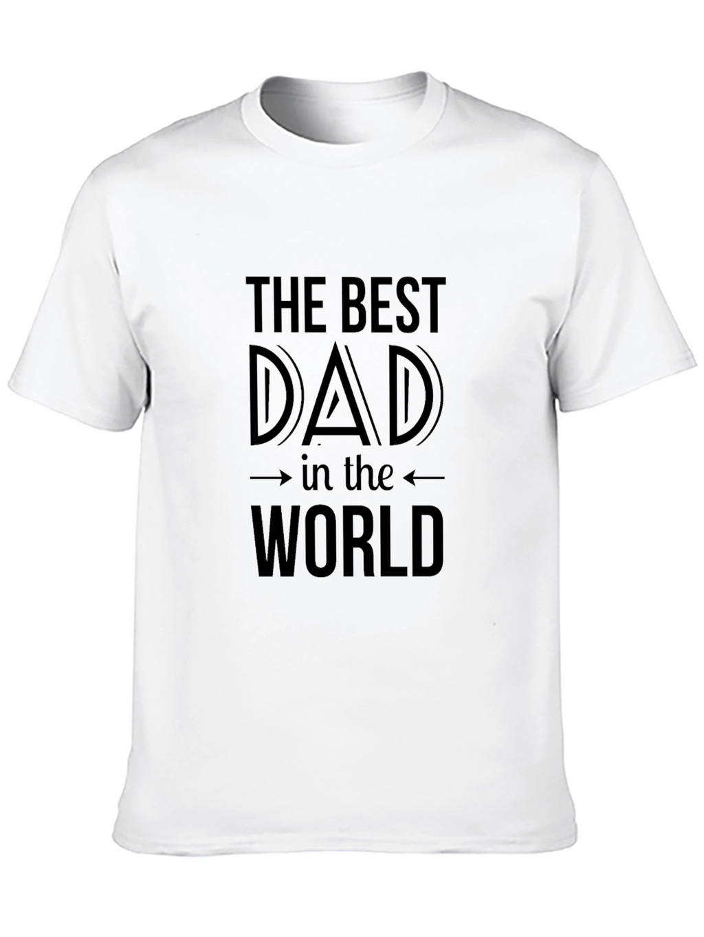 Best Dad in the World Black T-Shirt