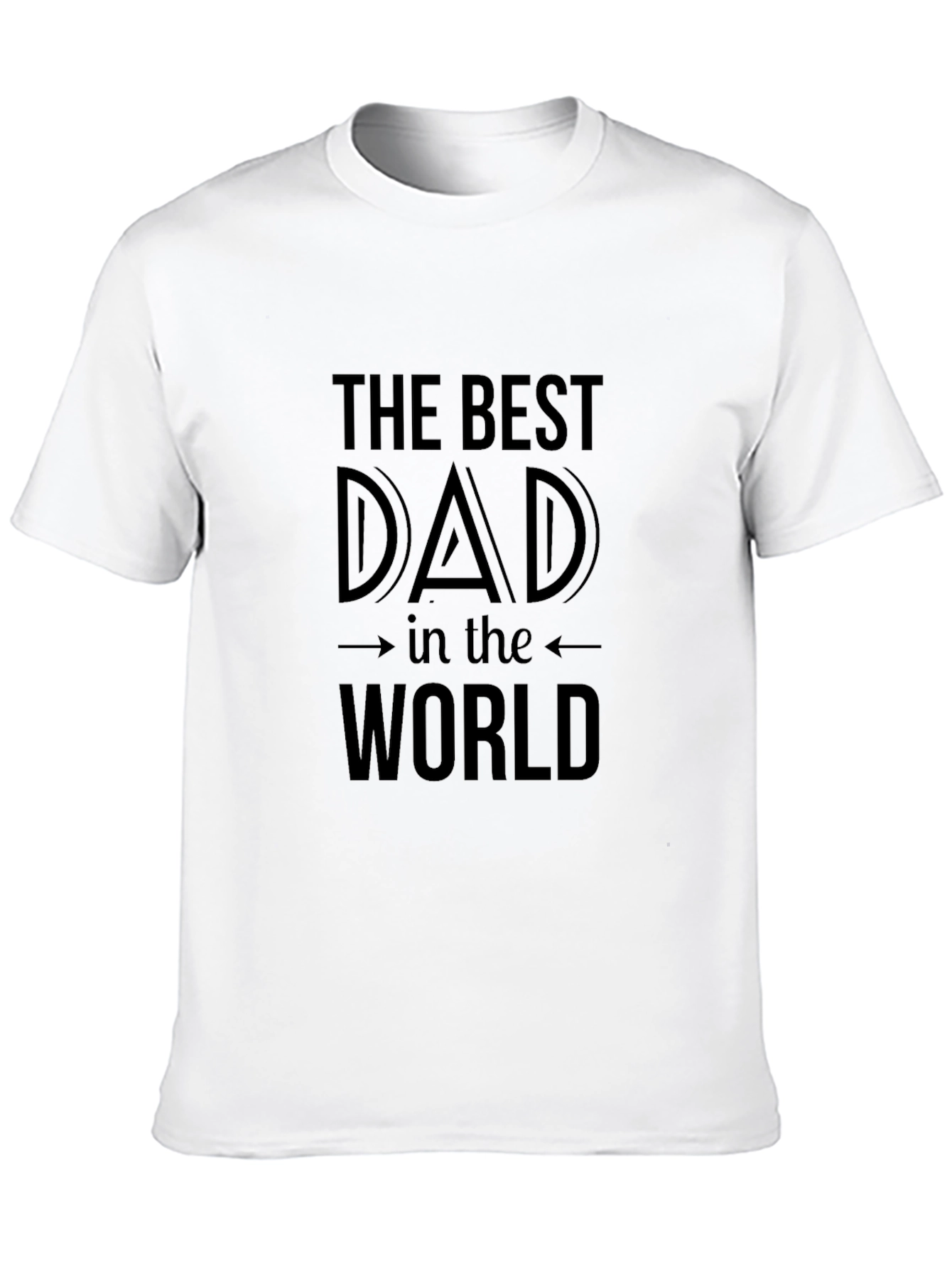 Best Dad in the World Black T-Shirt