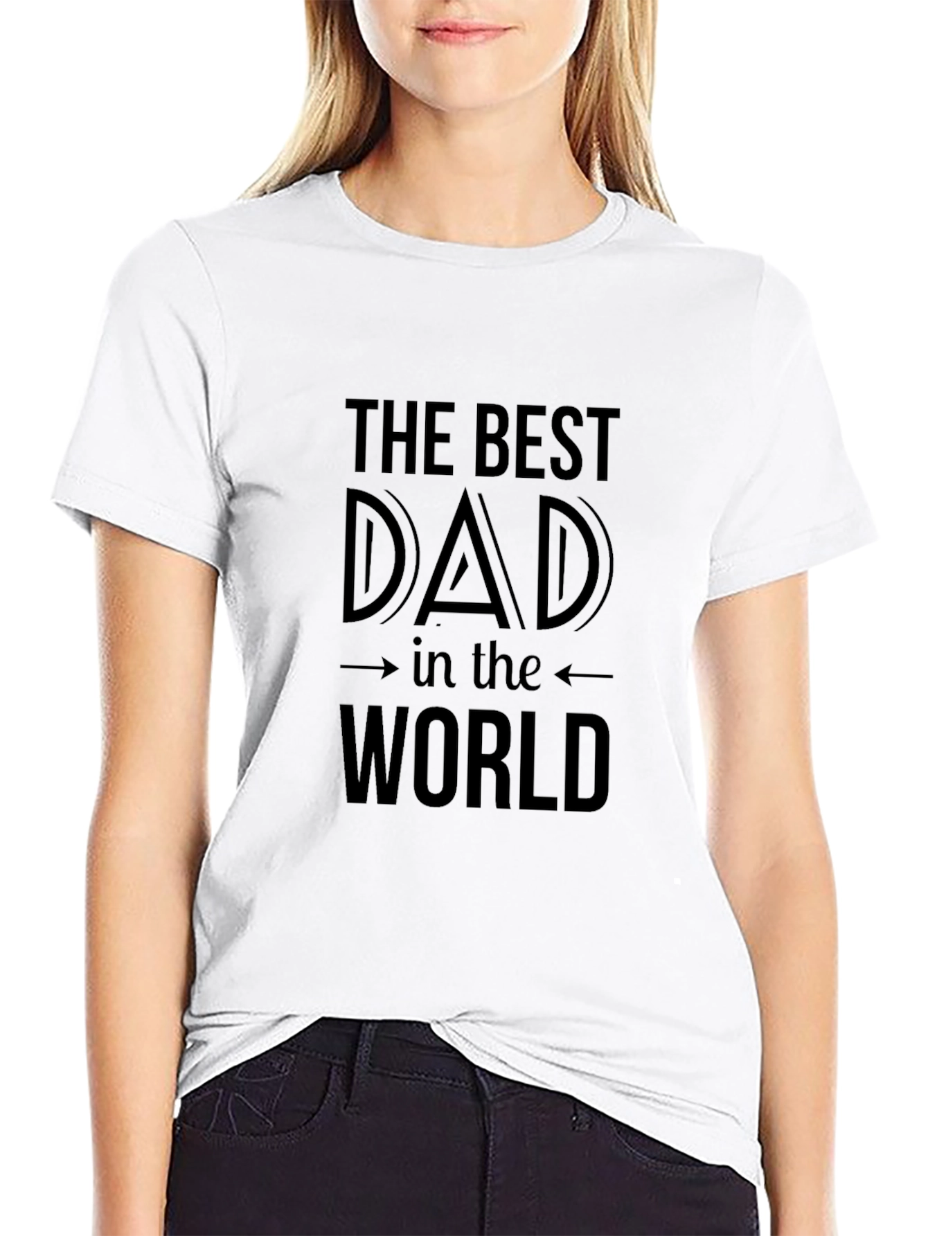 Best Dad in the World Black T-Shirt