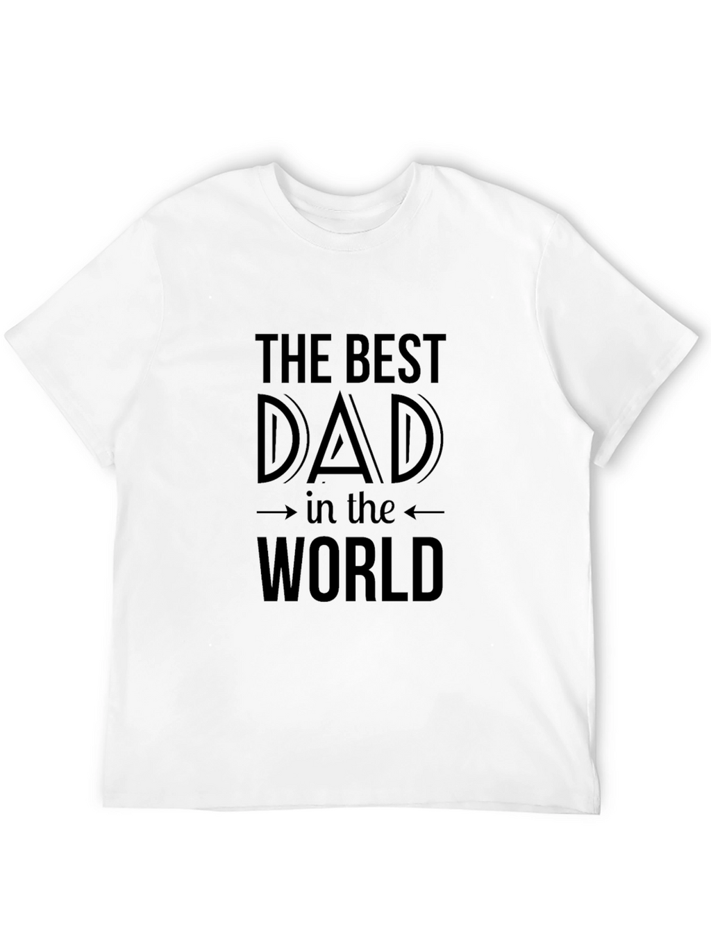 Best Dad in the World Black T-Shirt