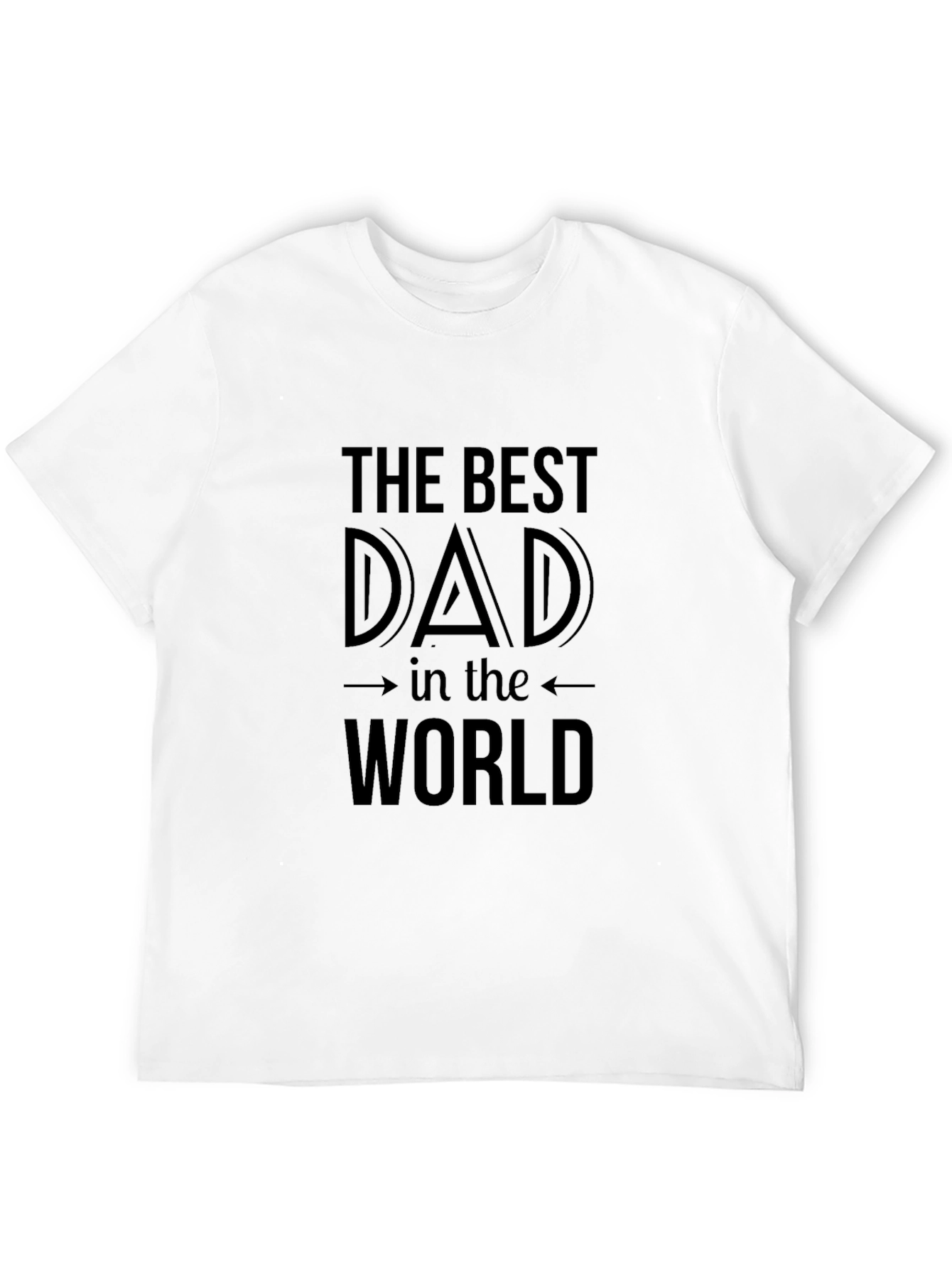 Best Dad in the World Black T-Shirt