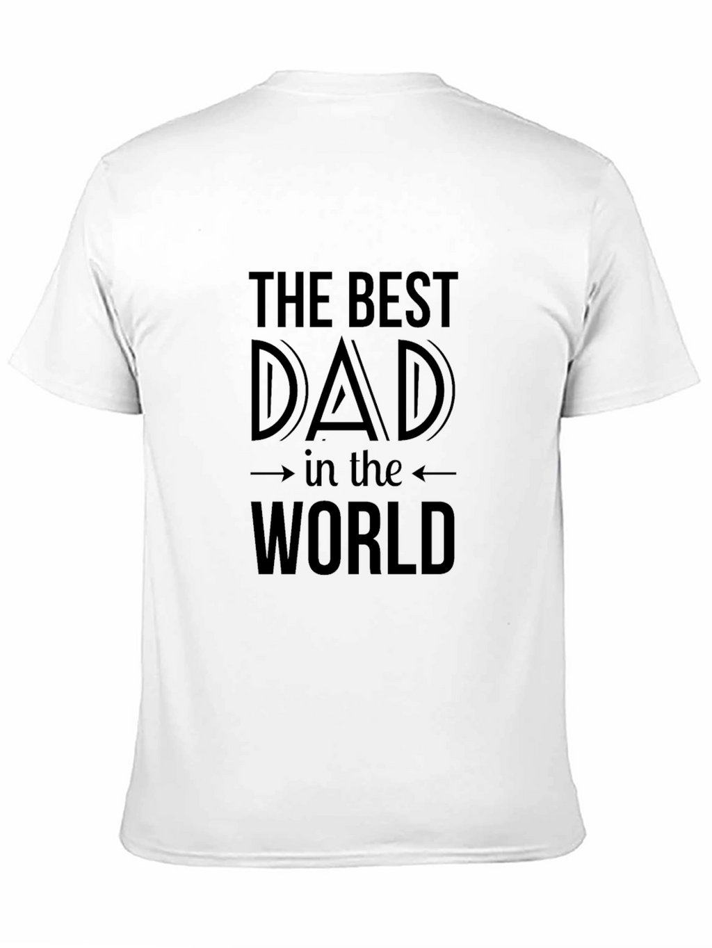 Best Dad in the World Black T-Shirt