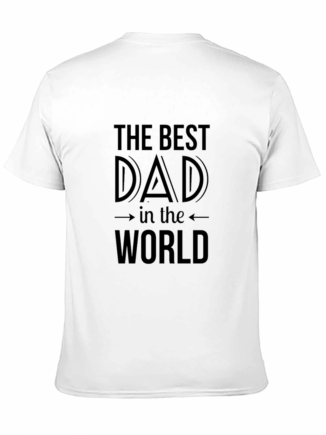 Best Dad in the World Black T-Shirt