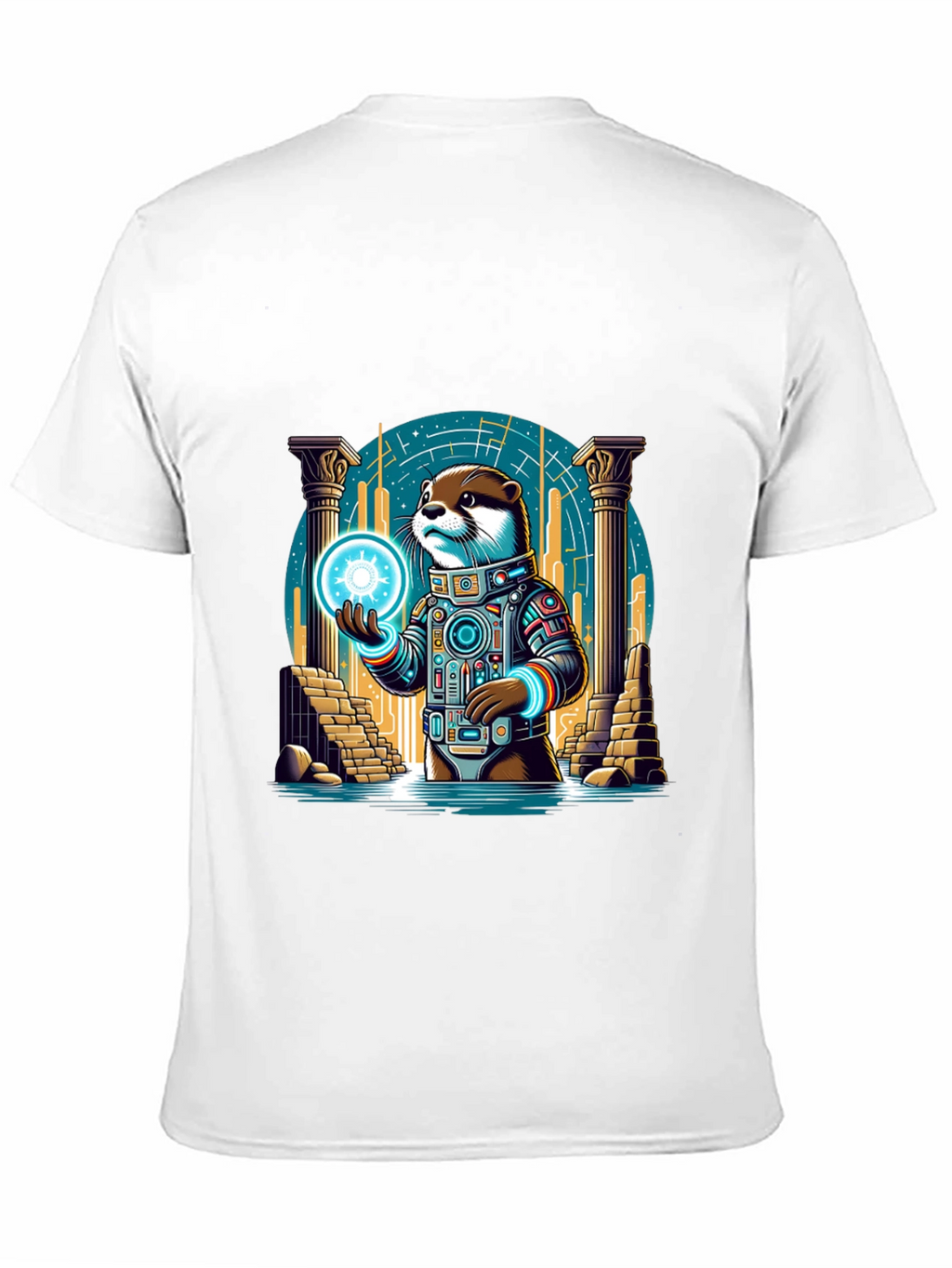 Astronaut Otter Graphic T-Shirt