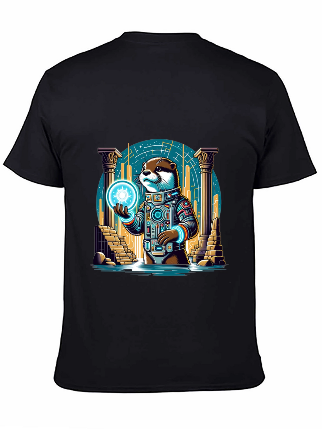 Astronaut Otter Graphic T-Shirt