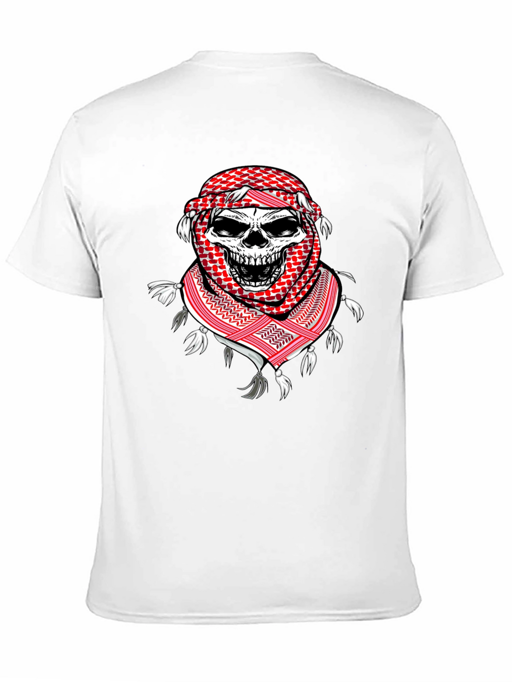 Skull Keffiyeh T-Shirt: Unique Graphic Tee
