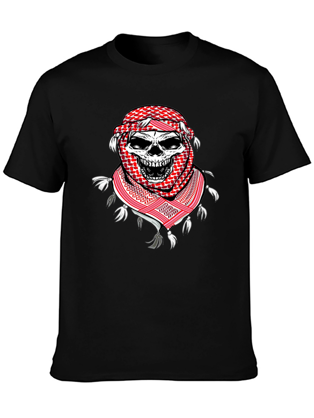 Skull Keffiyeh T-Shirt: Unique Graphic Tee