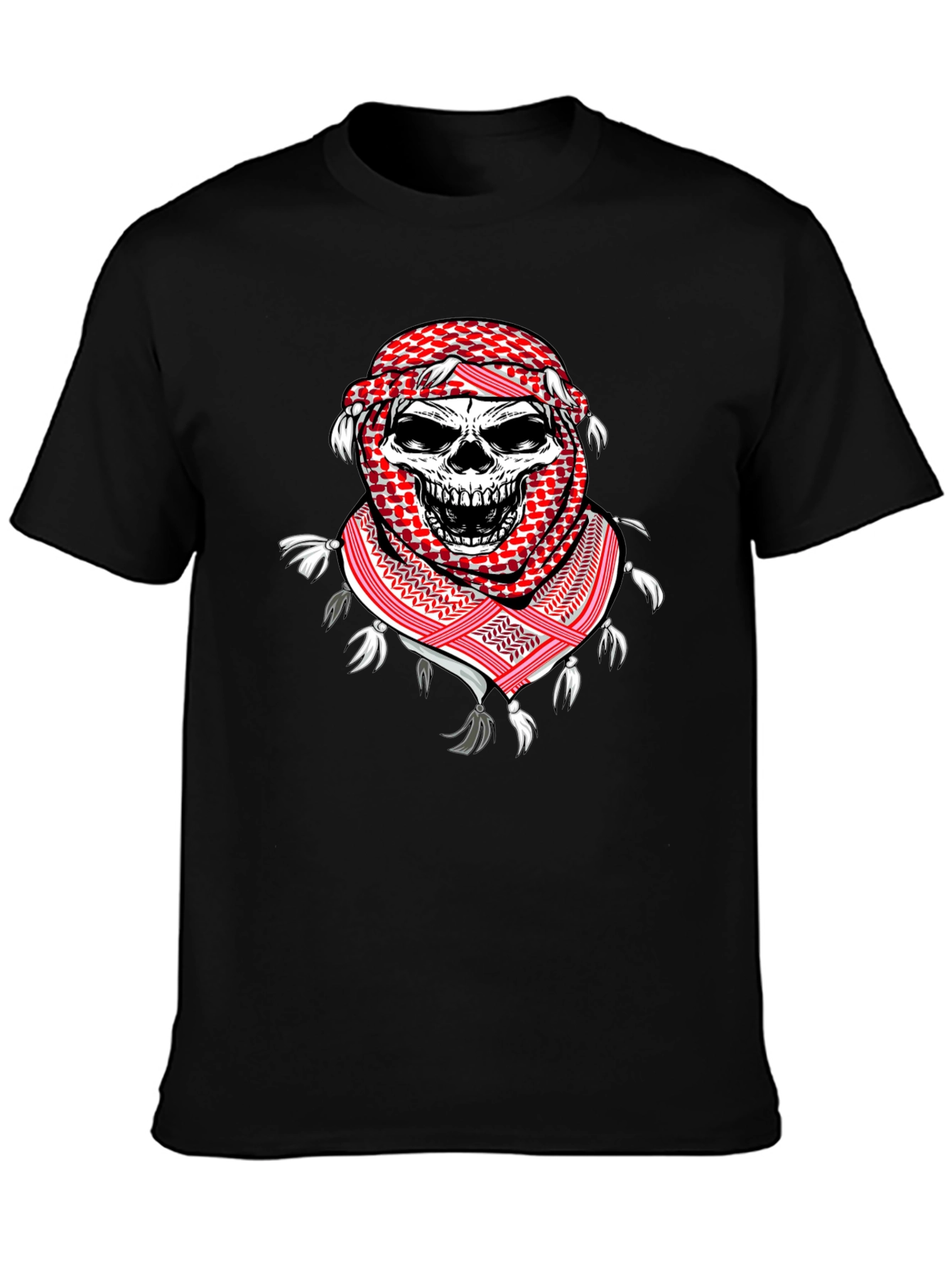 Skull Keffiyeh T-Shirt: Unique Graphic Tee