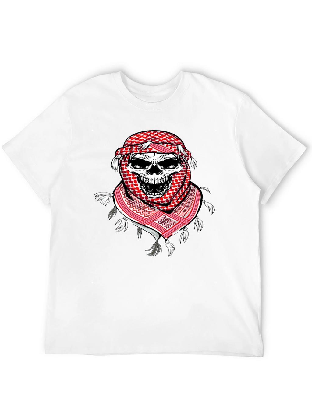 Skull Keffiyeh T-Shirt: Unique Graphic Tee