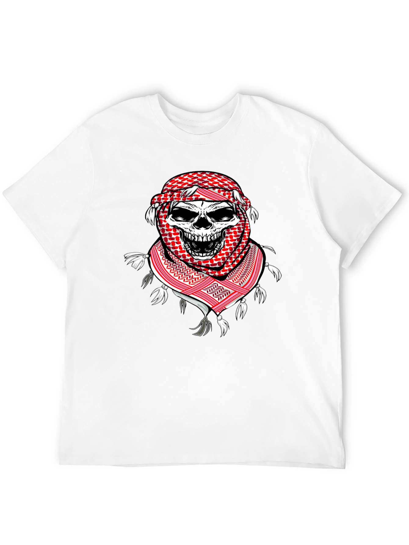 Skull Keffiyeh T-Shirt: Unique Graphic Tee