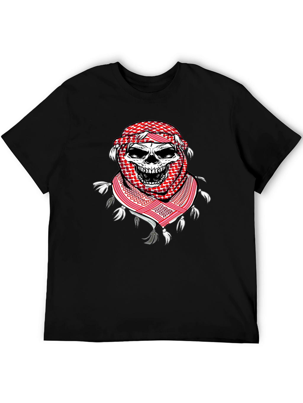 Skull Keffiyeh T-Shirt: Unique Graphic Tee