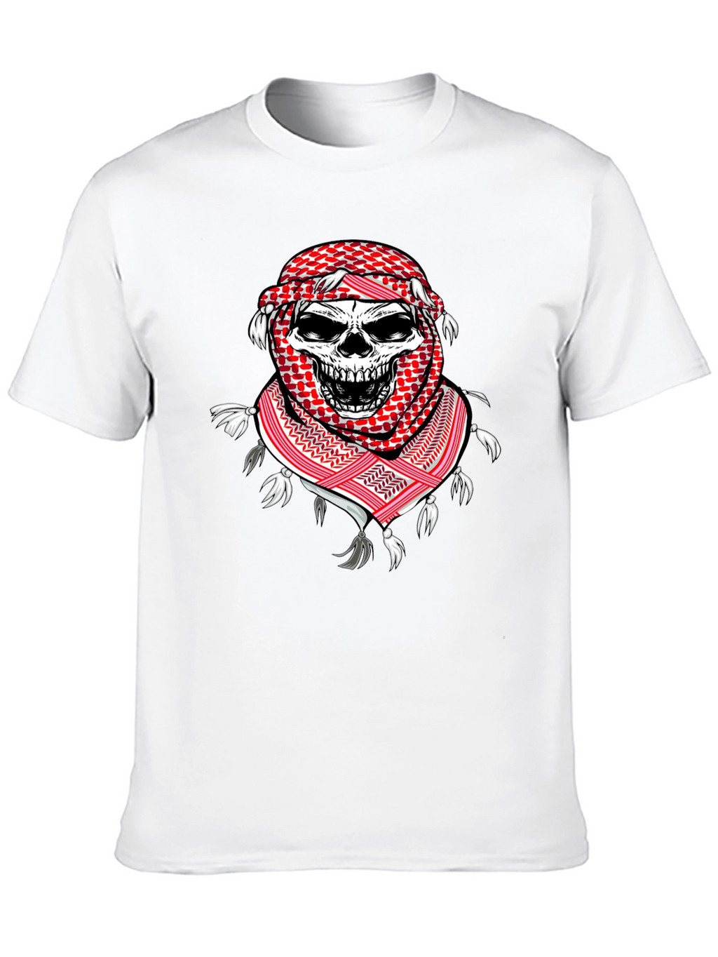Skull Keffiyeh T-Shirt: Unique Graphic Tee