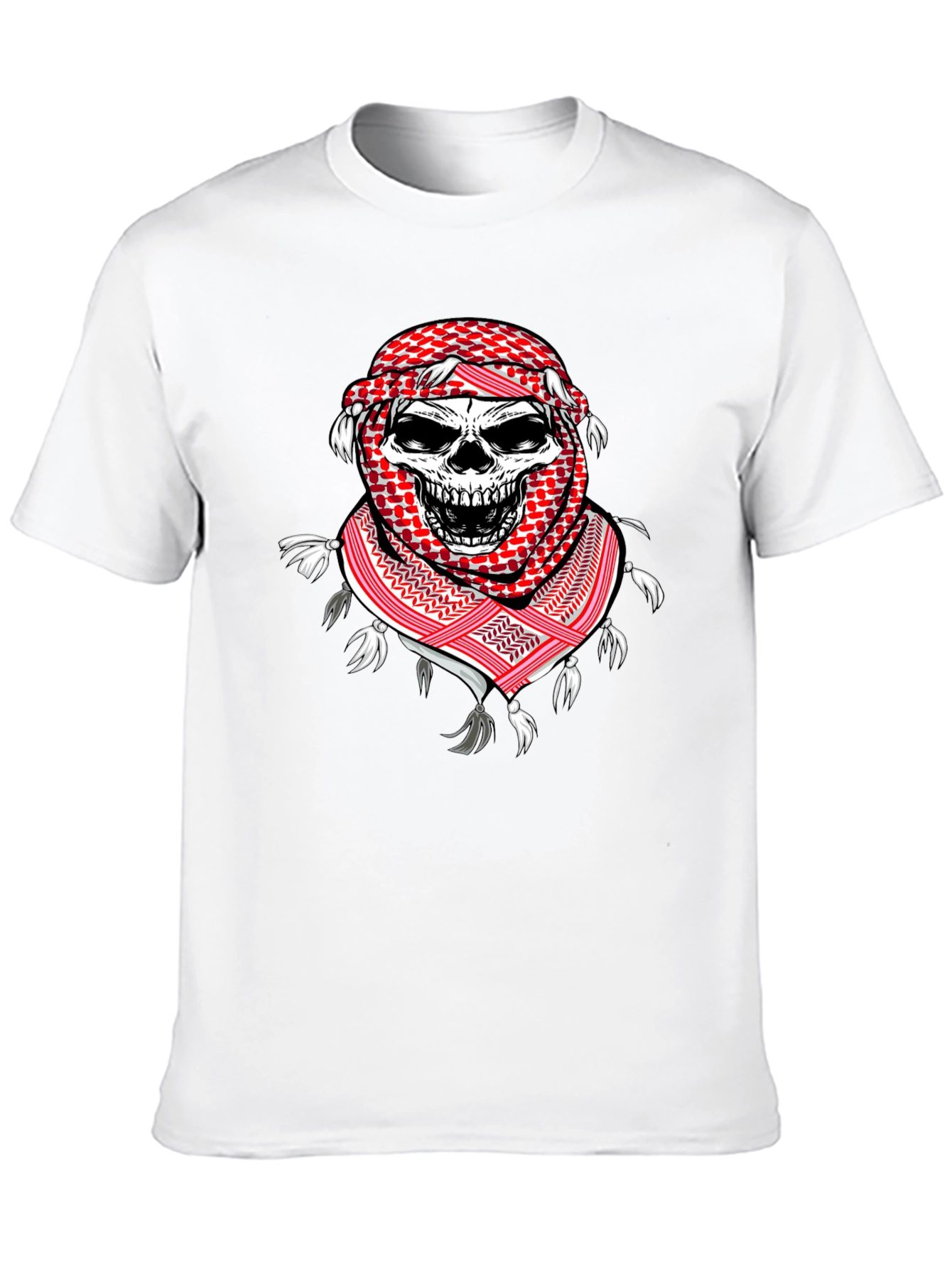 Skull Keffiyeh T-Shirt: Unique Graphic Tee