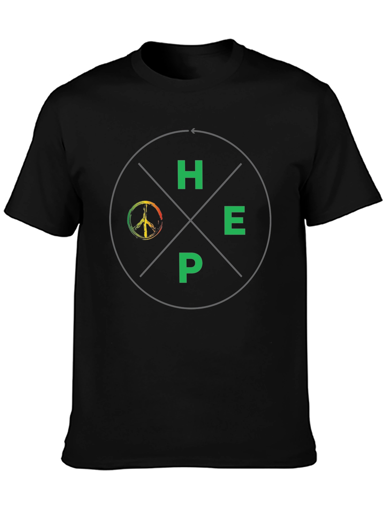 HOPE Peace Sign Graphic T-Shirt