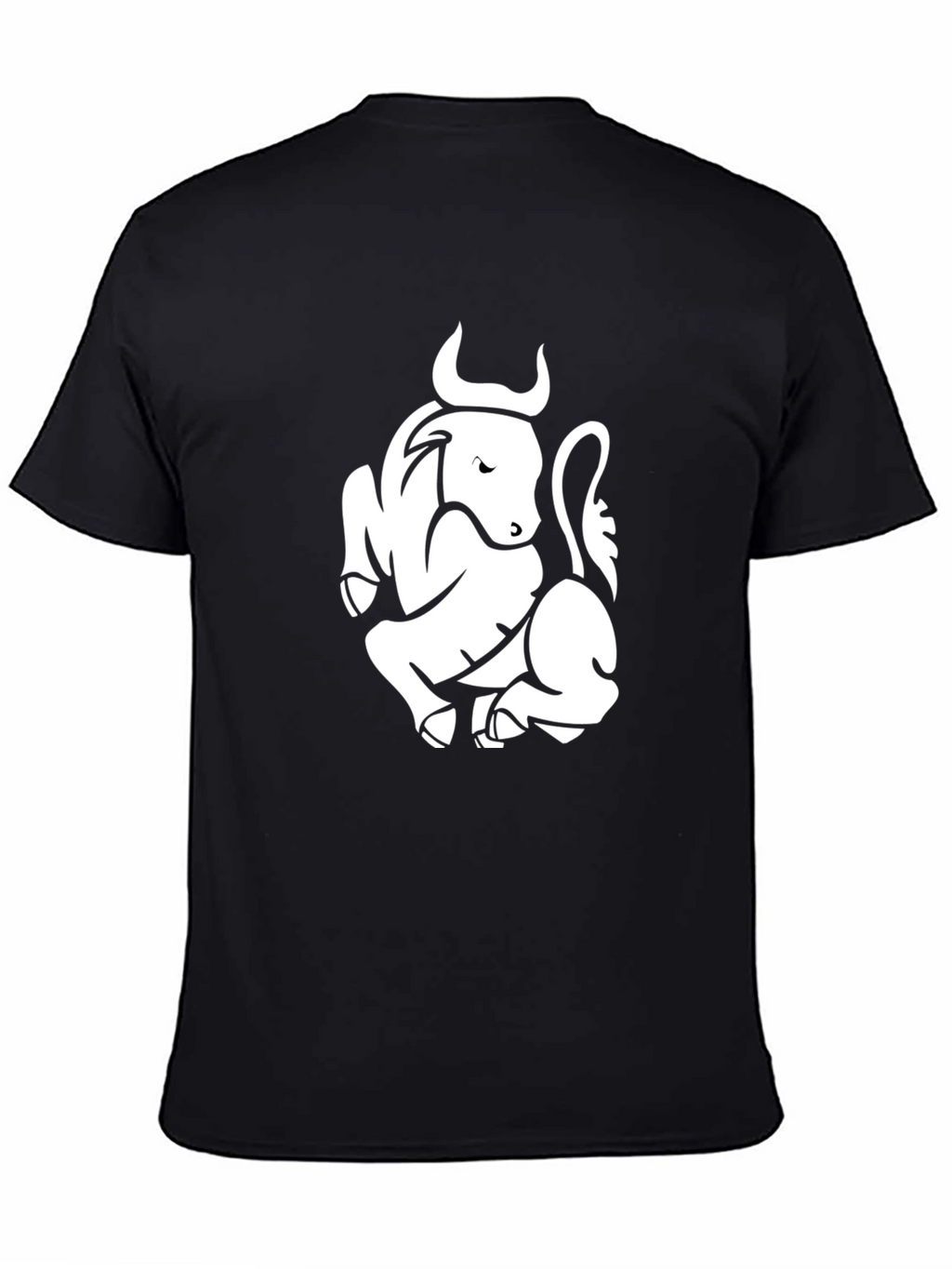 Black Taurus Graphic Tee - Zodiac Sign Shirt