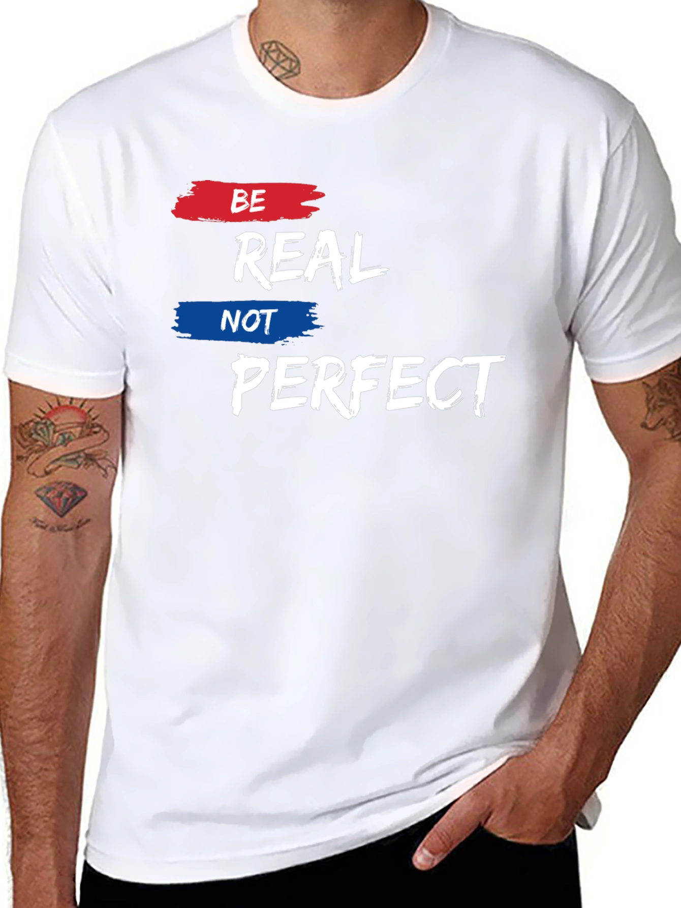 Be Real Not Perfect Graphic Tee