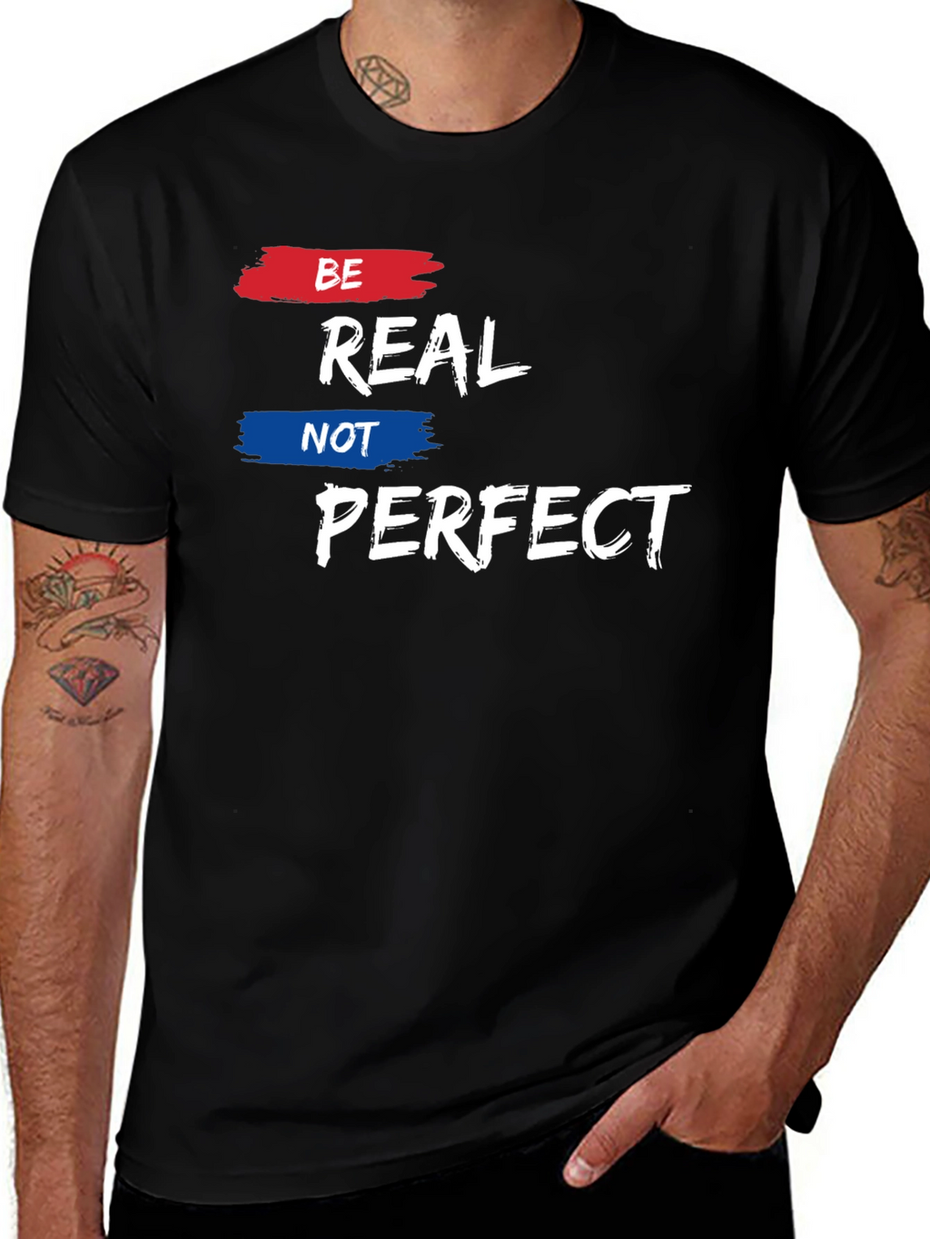 Be Real Not Perfect Graphic Tee