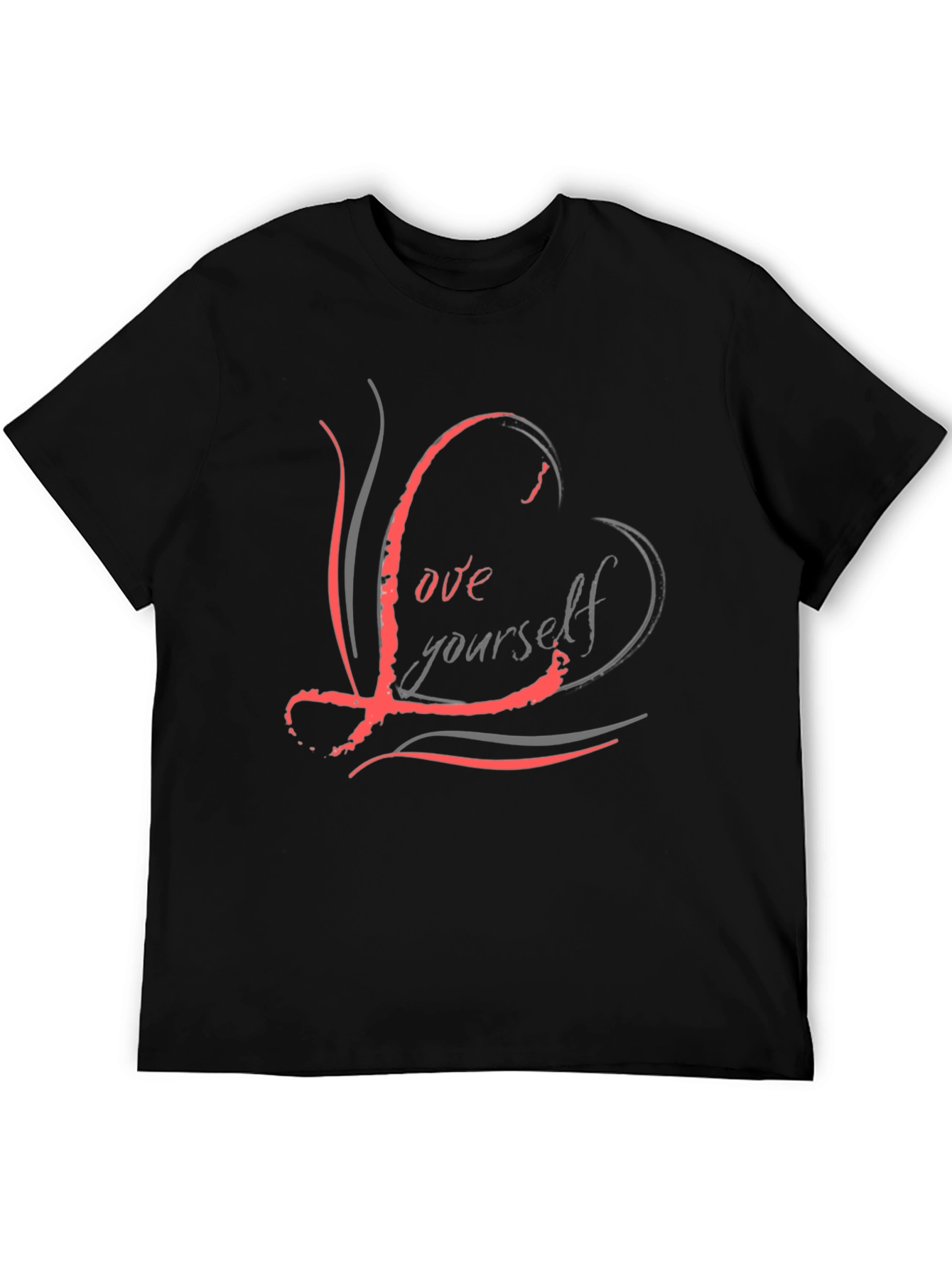 Love Yourself Graphic Black T-Shirt