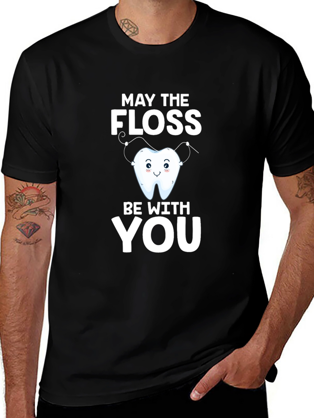 May the Floss Be With You Graphic Tee