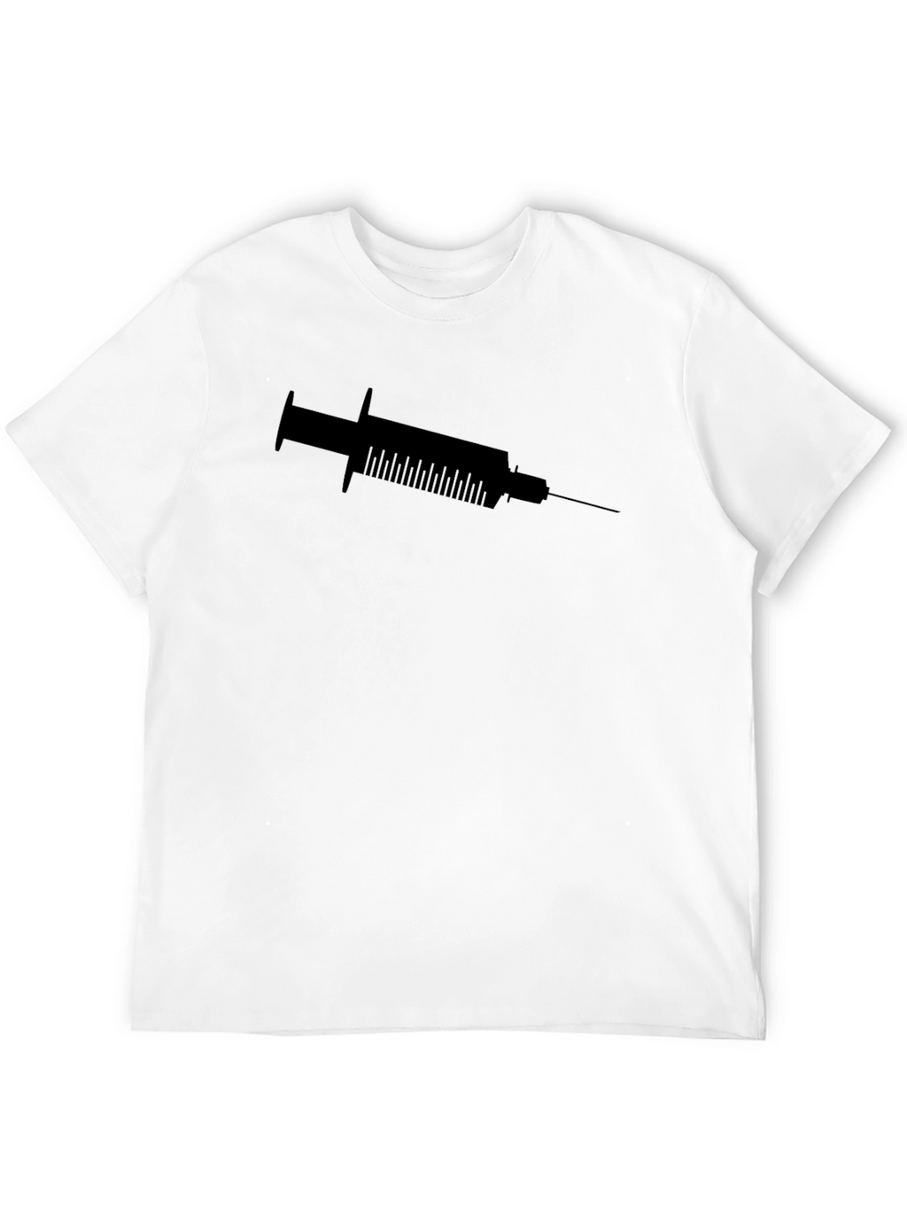 Syringe Graphic Tee - Edgy Black T-Shirt