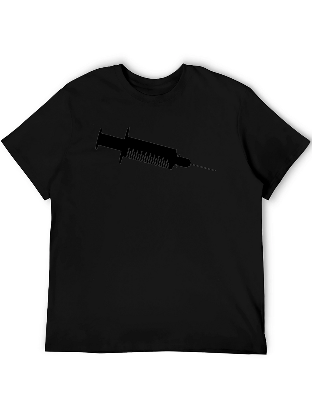 Syringe Graphic Tee - Edgy Black T-Shirt