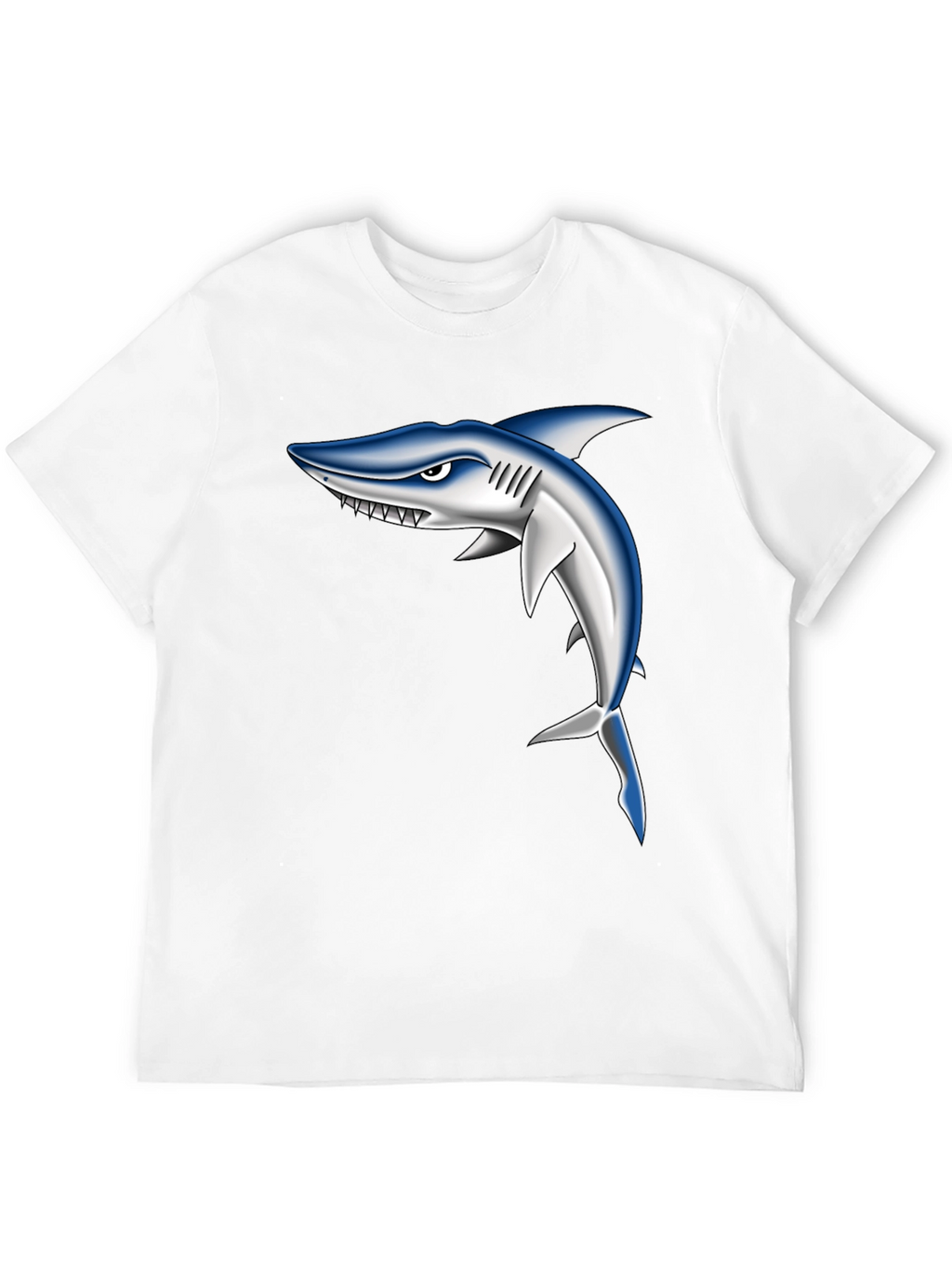 Shark Graphic Black T-Shirt for Men