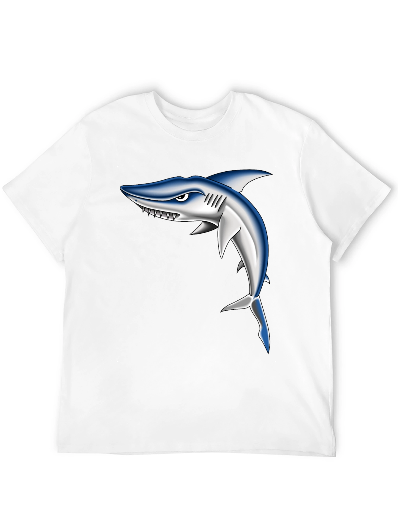 Shark Graphic Black T-Shirt for Men