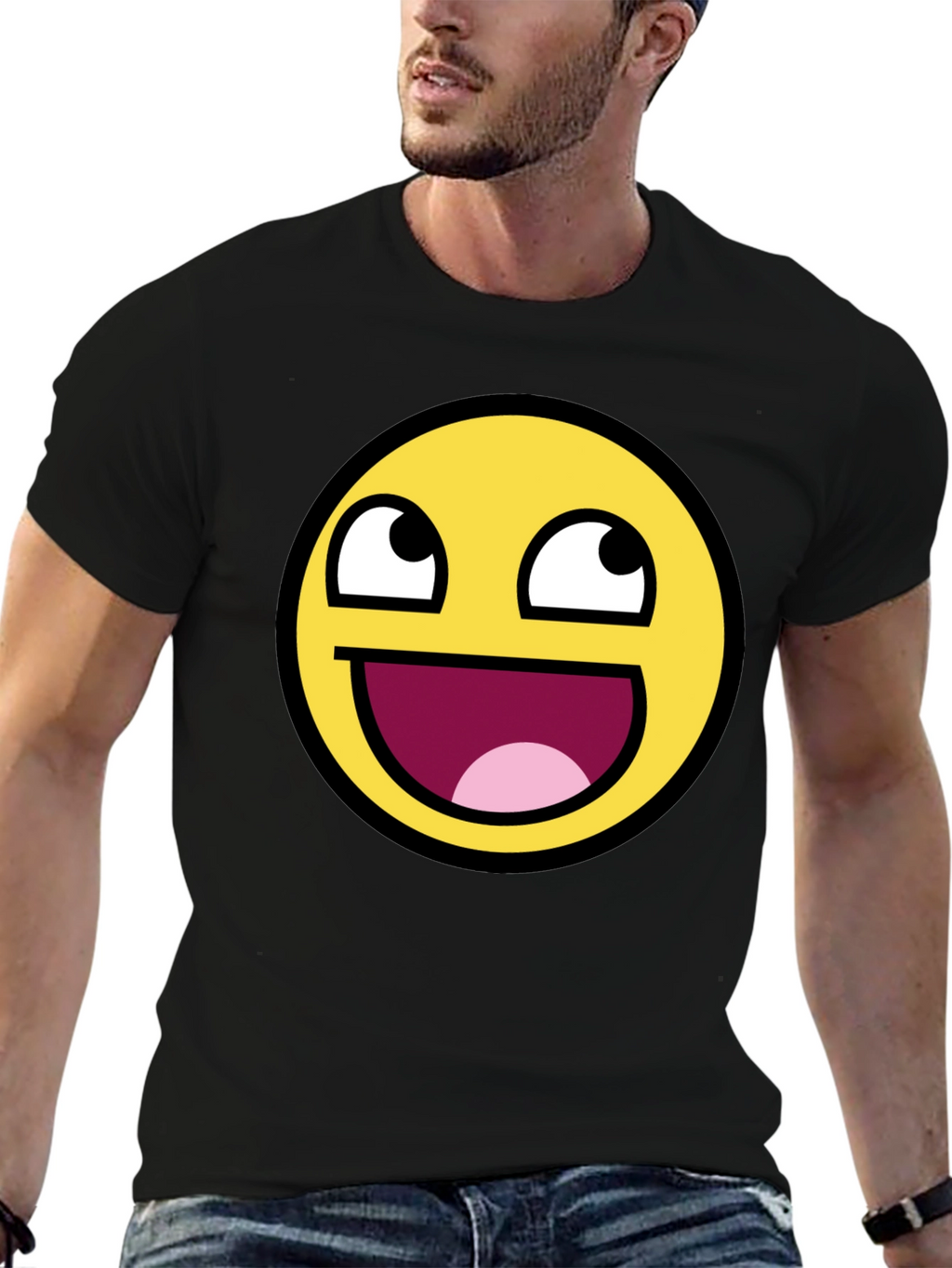 Epic Face Meme T-Shirt - Black Graphic Tee