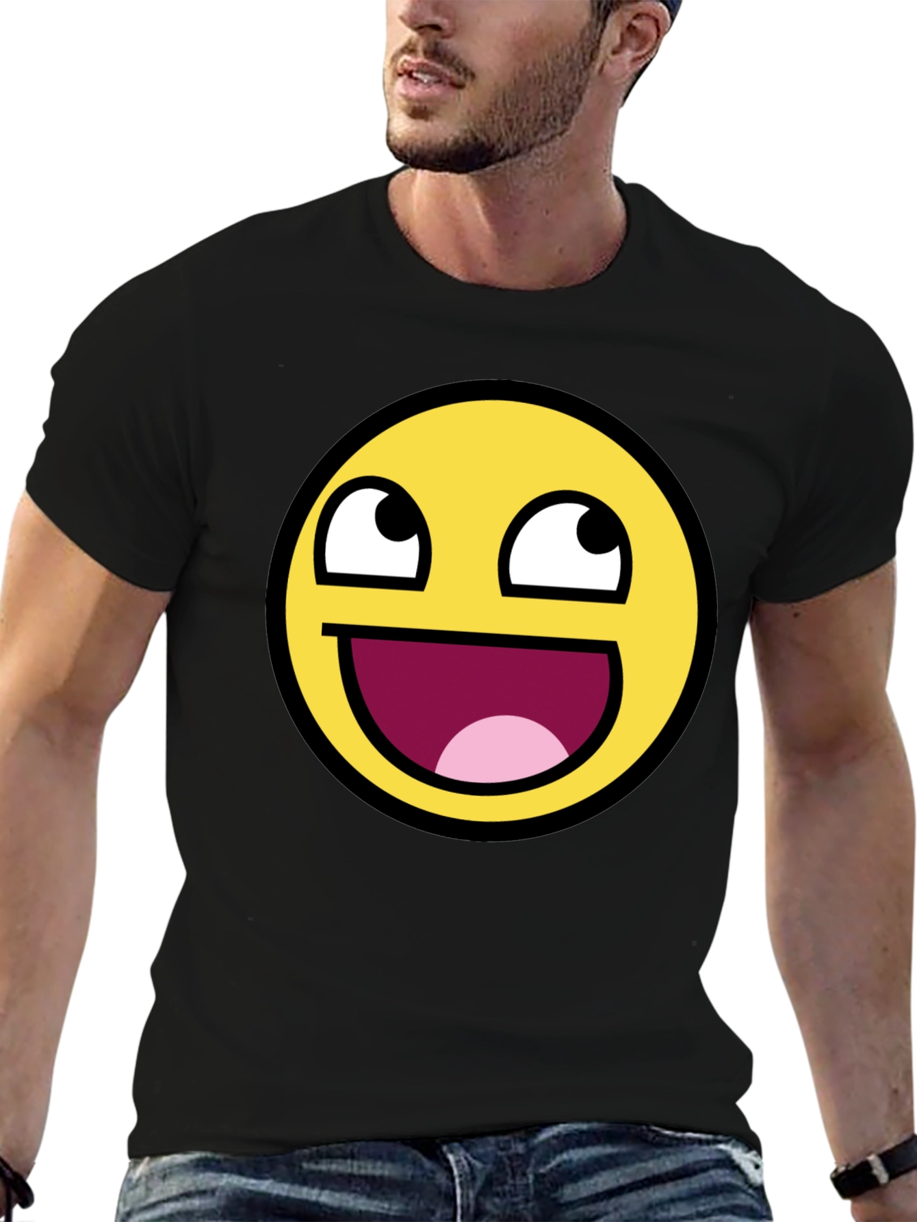 Epic Face Meme T-Shirt - Black Graphic Tee