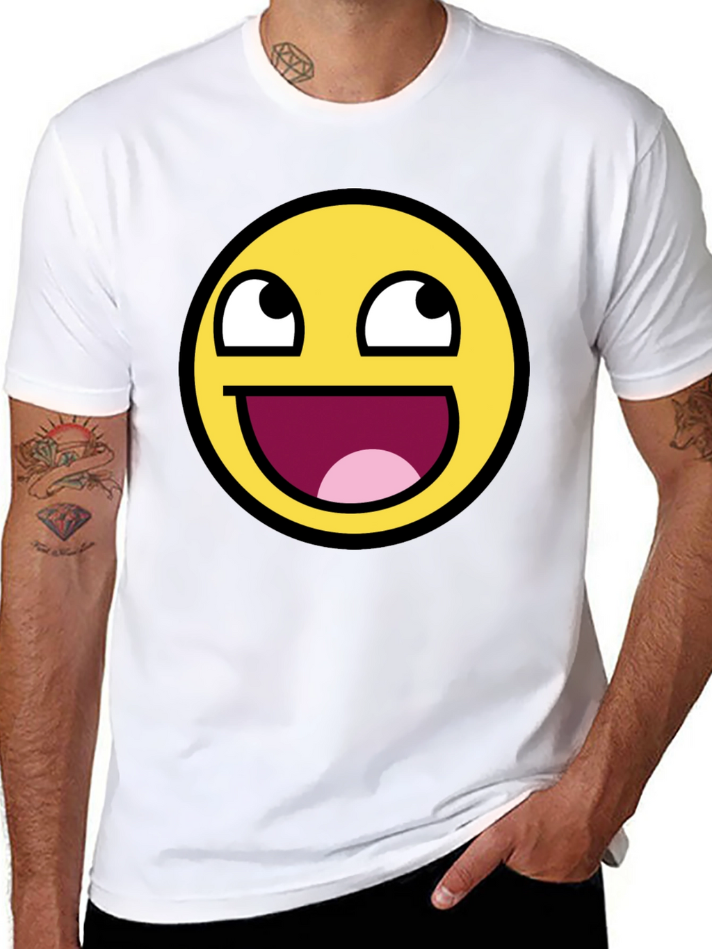 Epic Face Meme T-Shirt - Black Graphic Tee