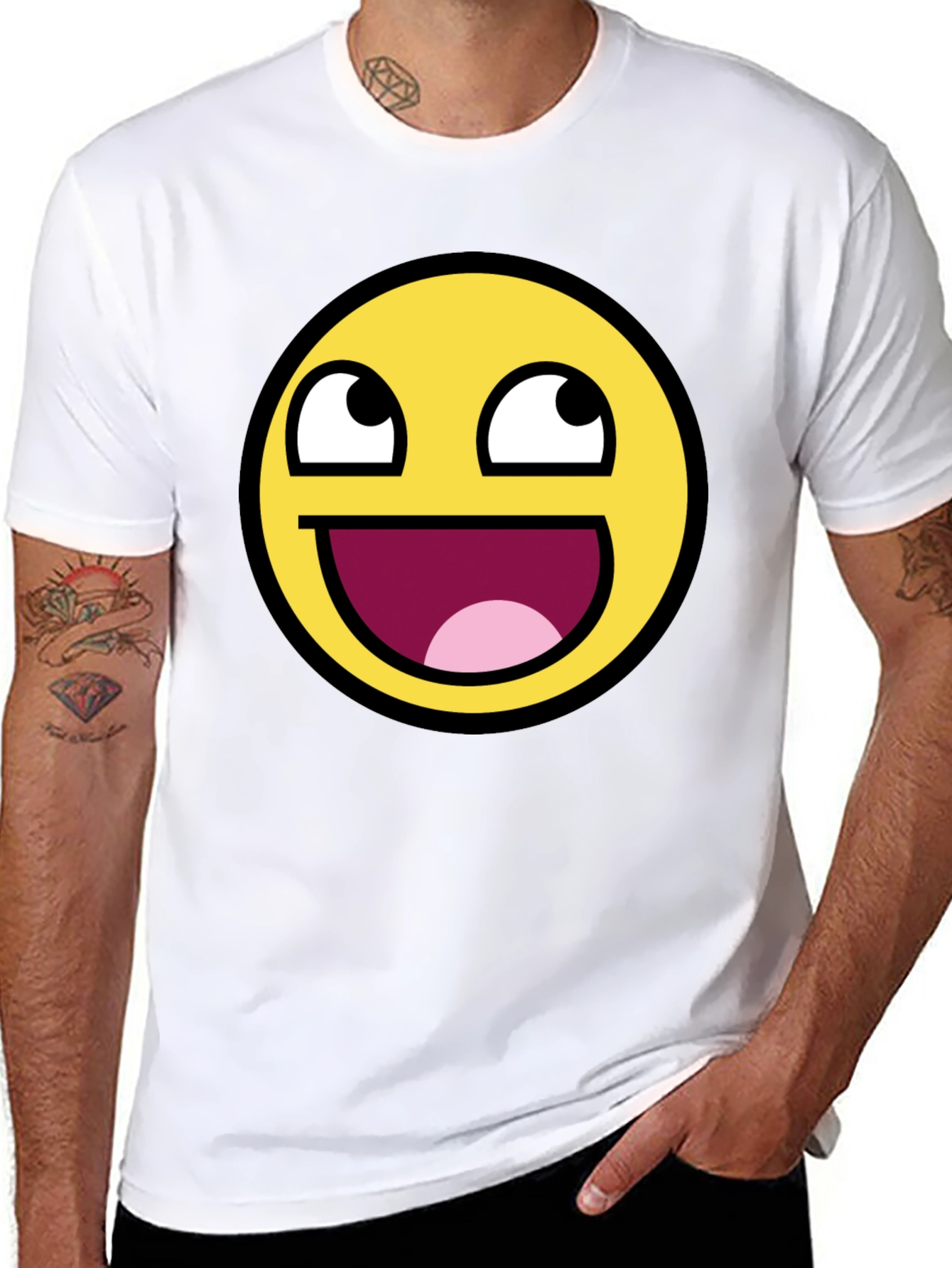 Epic Face Meme T-Shirt - Black Graphic Tee