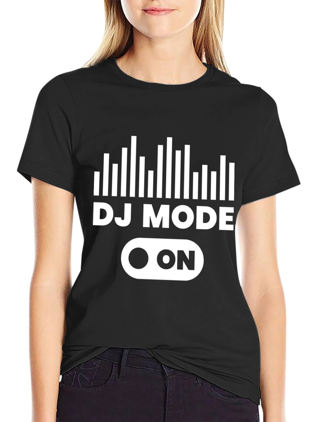 DJ Mode On T-Shirt - Black Graphic Tee