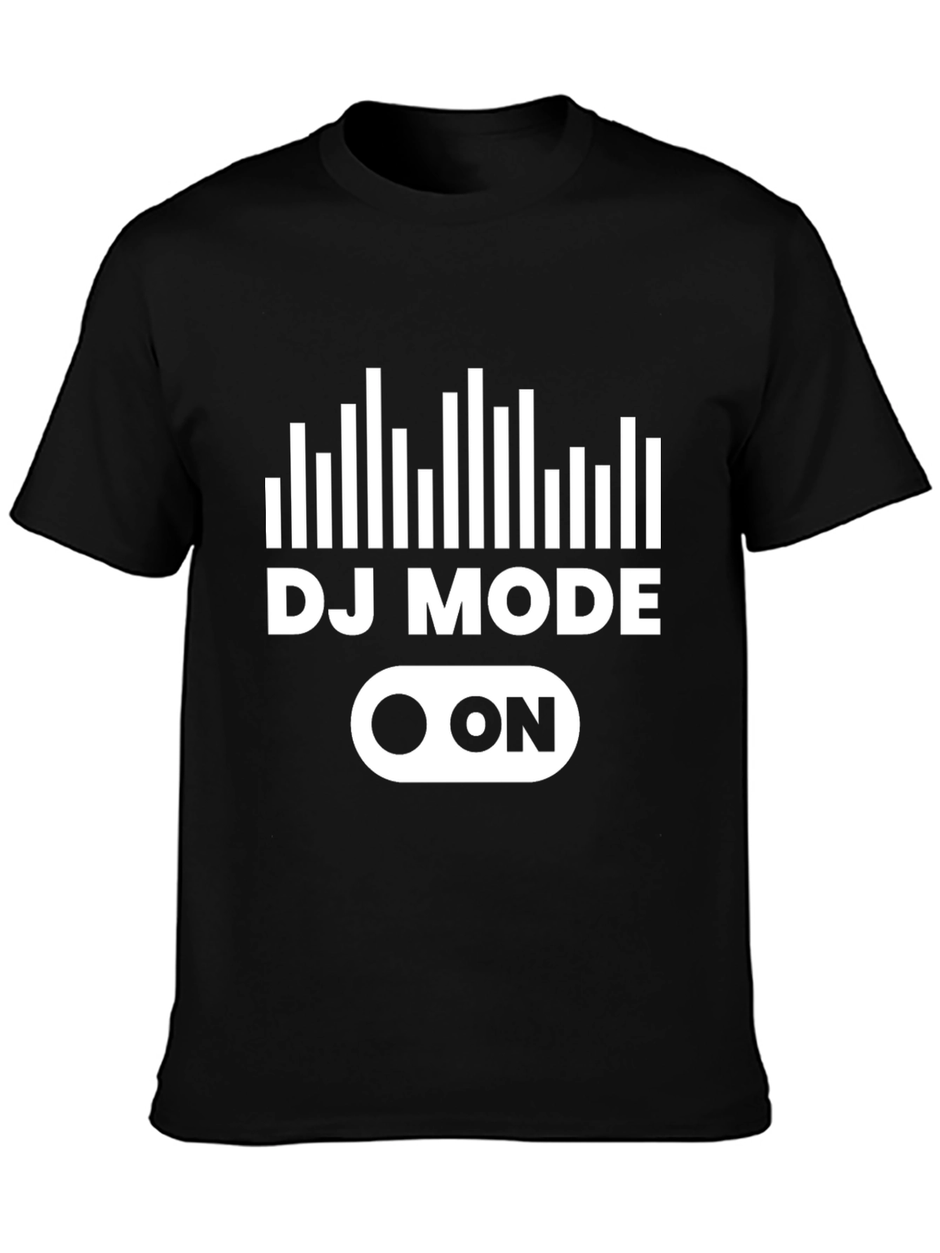 DJ Mode On T-Shirt - Black Graphic Tee