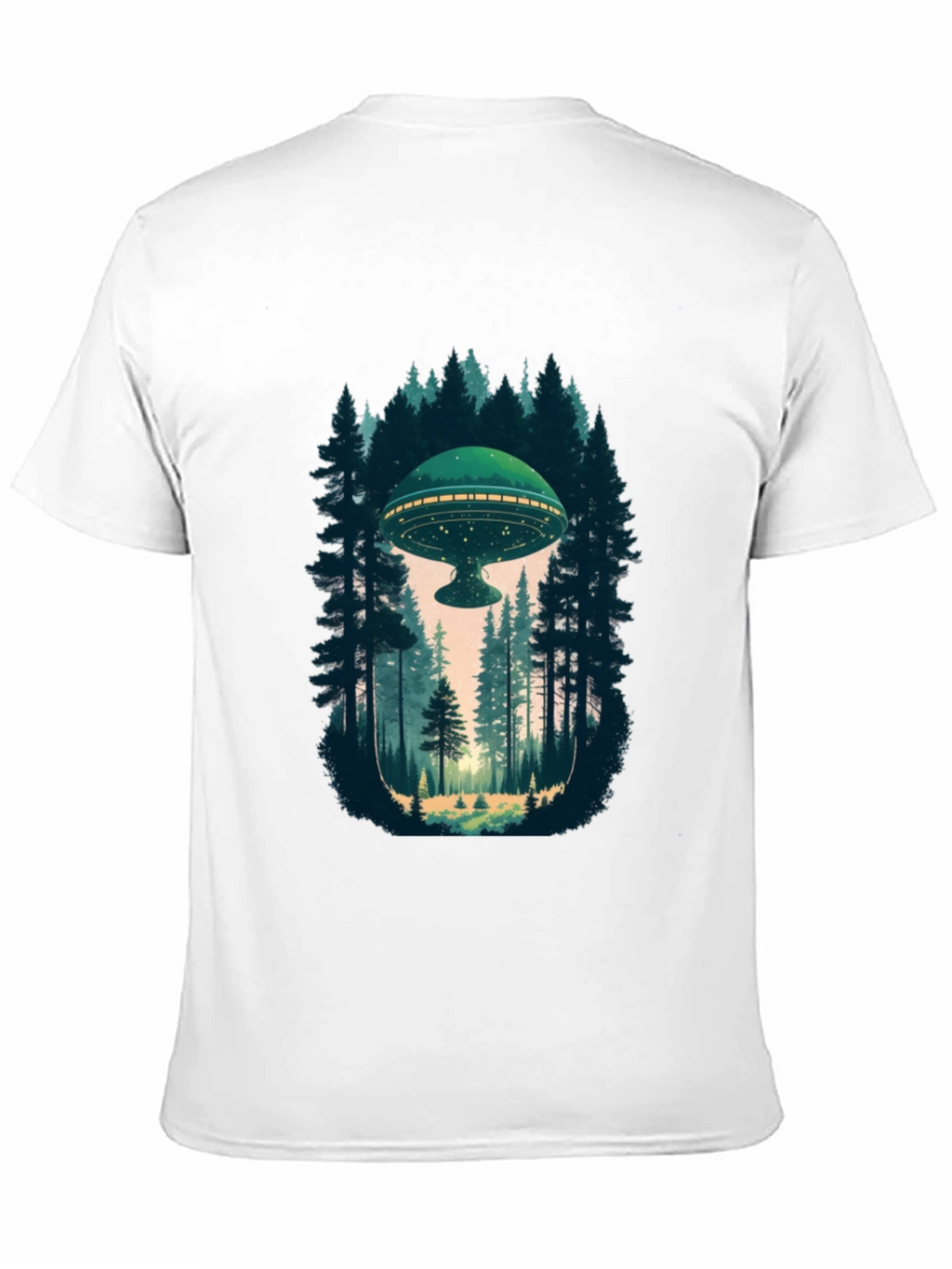 UFO in Forest Graphic Tee