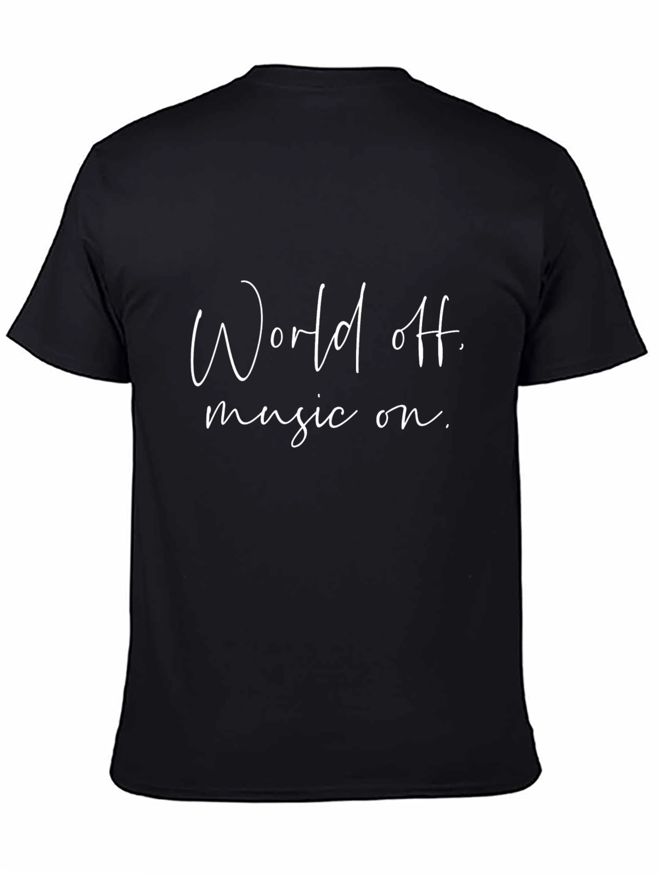 World Off Music On T-Shirt