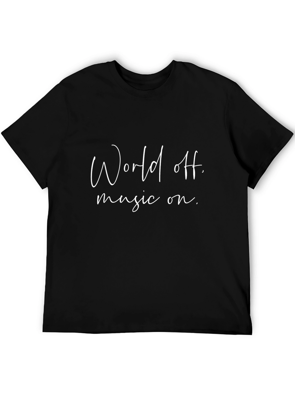 World Off Music On T-Shirt