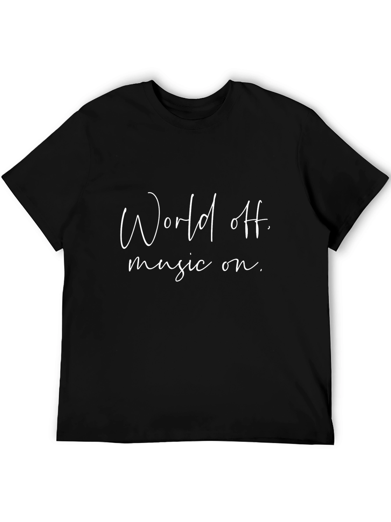 World Off Music On T-Shirt