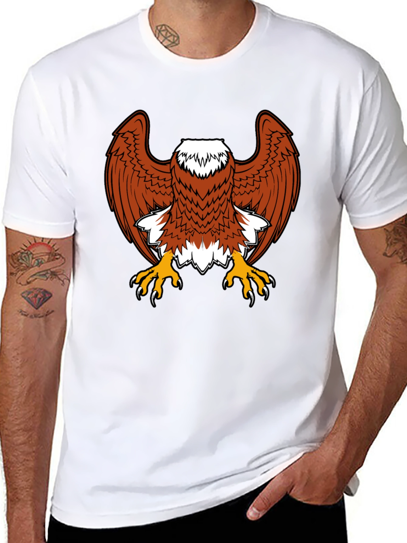 Eagle Graphic Tee - Bold Bird of Prey Design