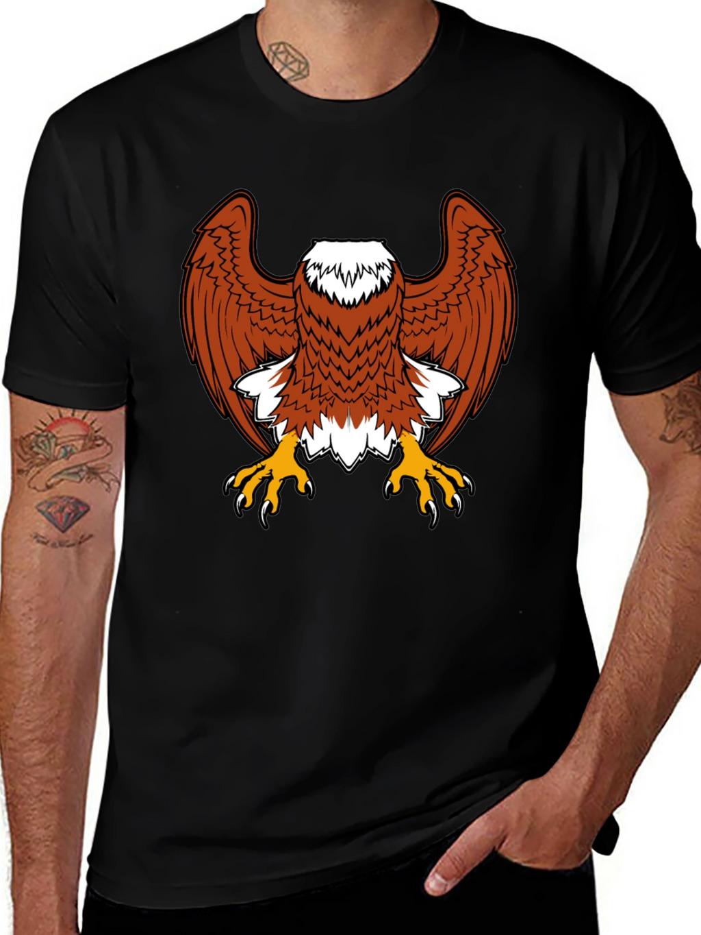 Eagle Graphic Tee - Bold Bird of Prey Design