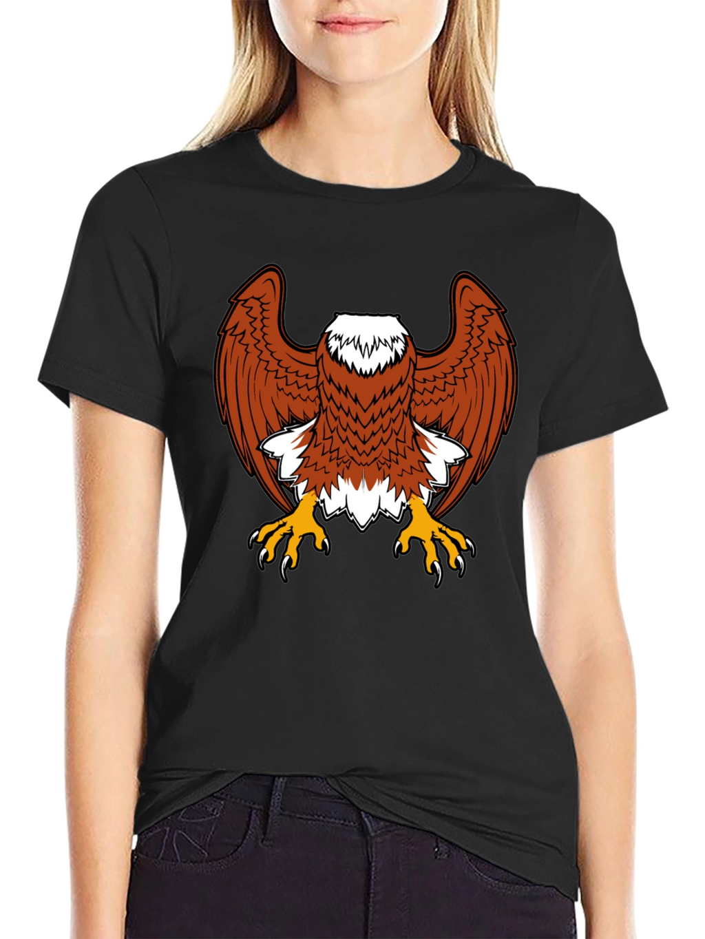 Eagle Graphic Tee - Bold Bird of Prey Design