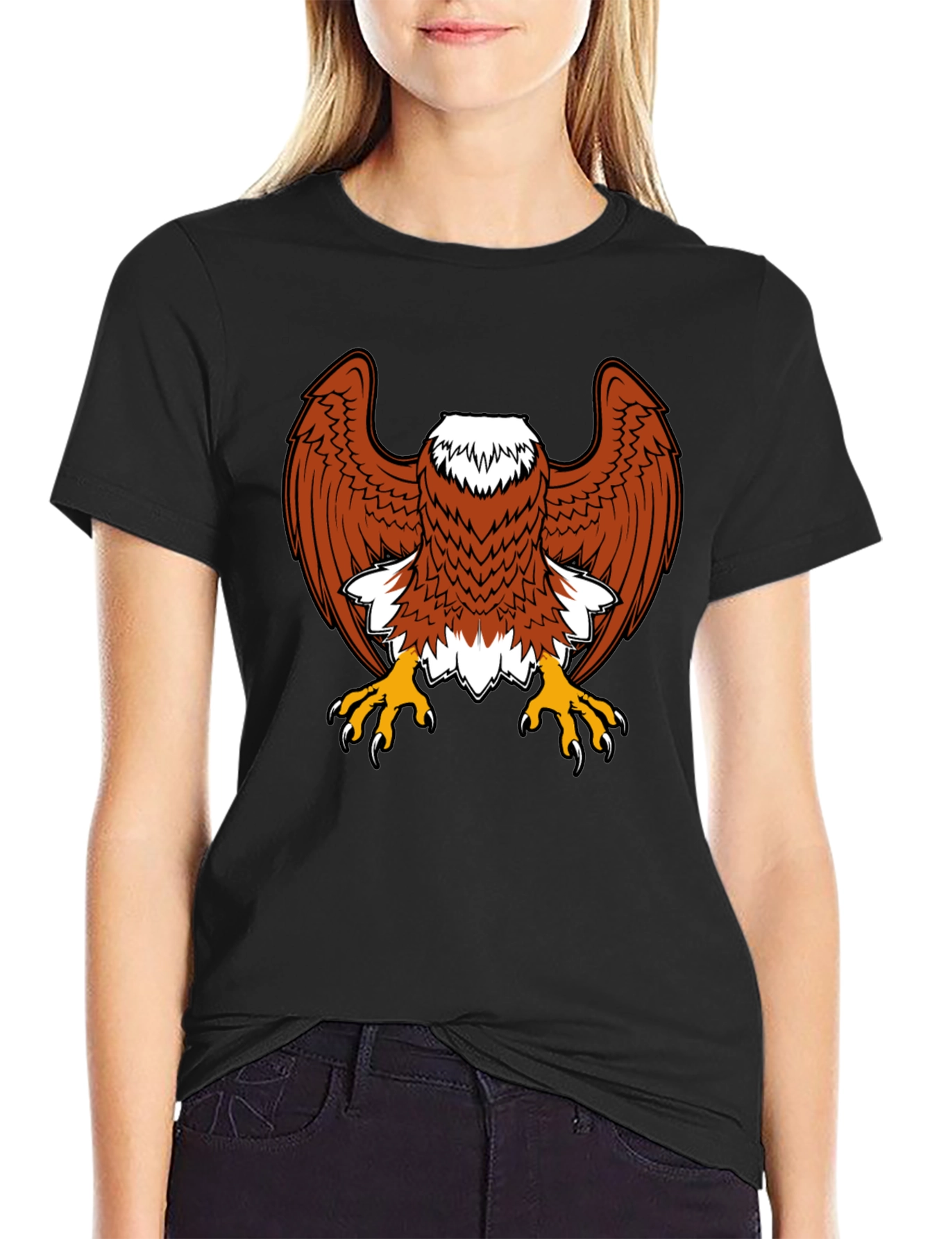 Eagle Graphic Tee - Bold Bird of Prey Design