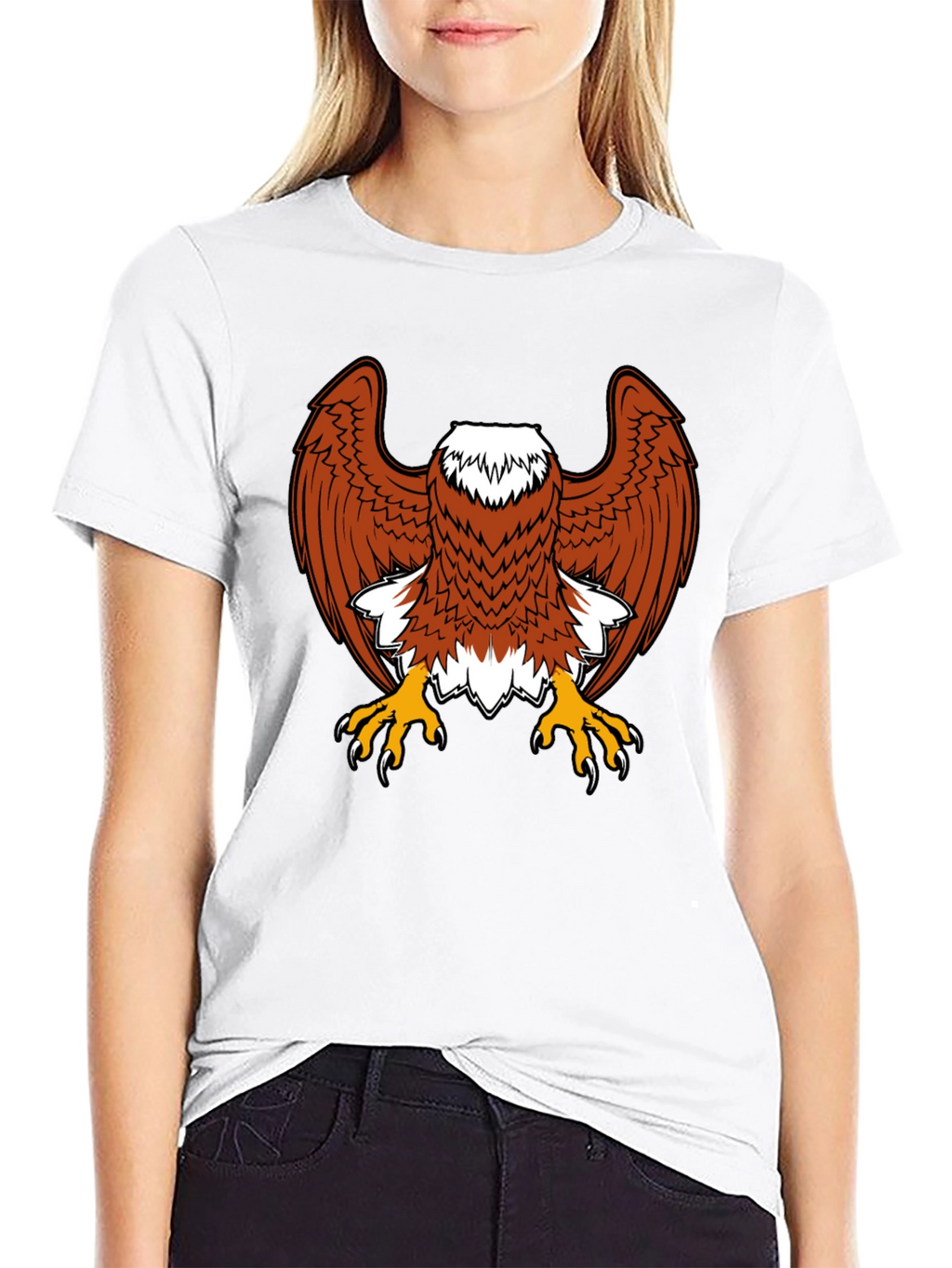 Eagle Graphic Tee - Bold Bird of Prey Design