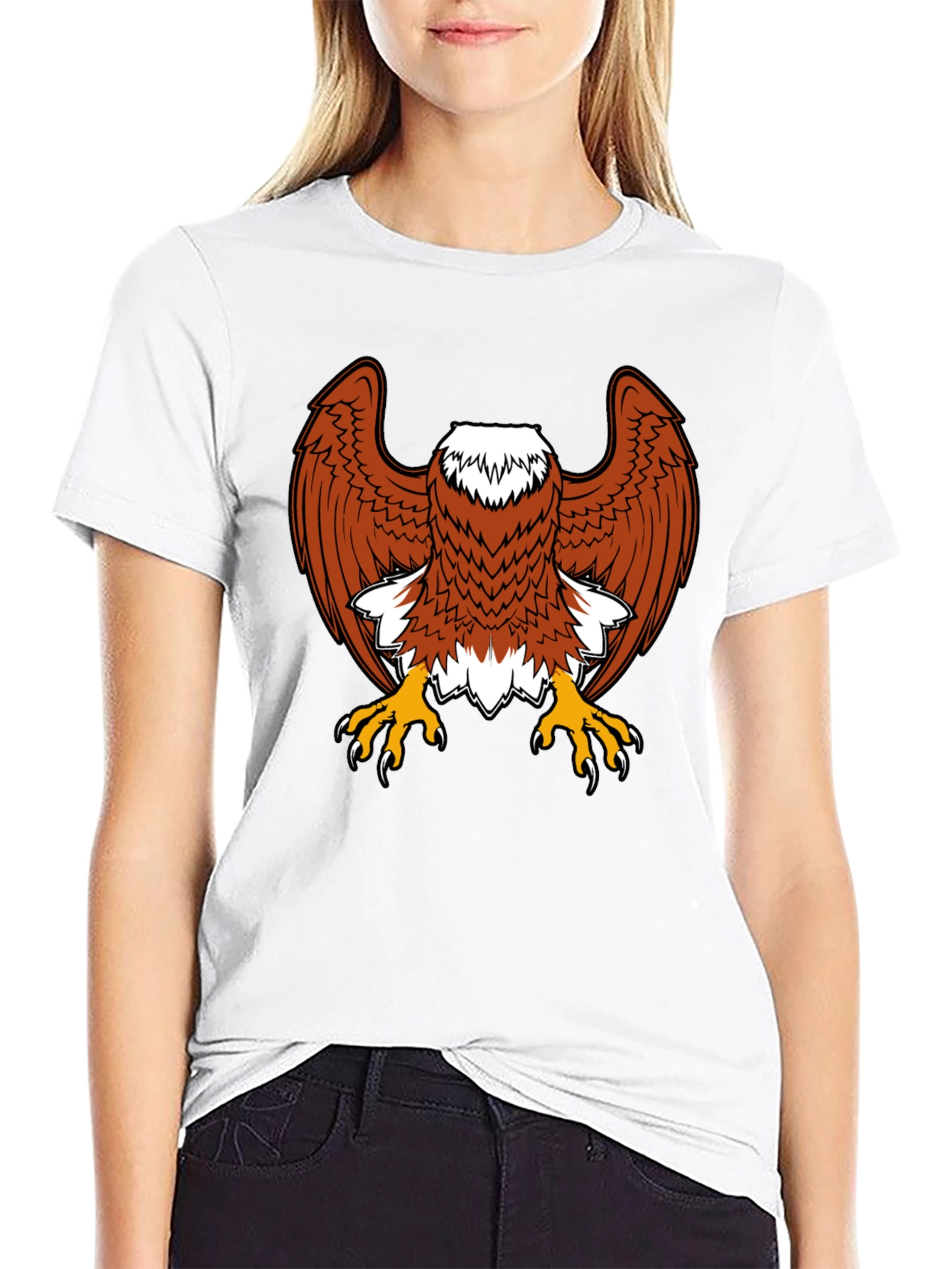 Eagle Graphic Tee - Bold Bird of Prey Design