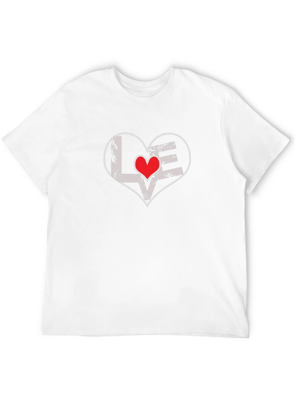 Love Heart Graphic Tee - Black T-Shirt