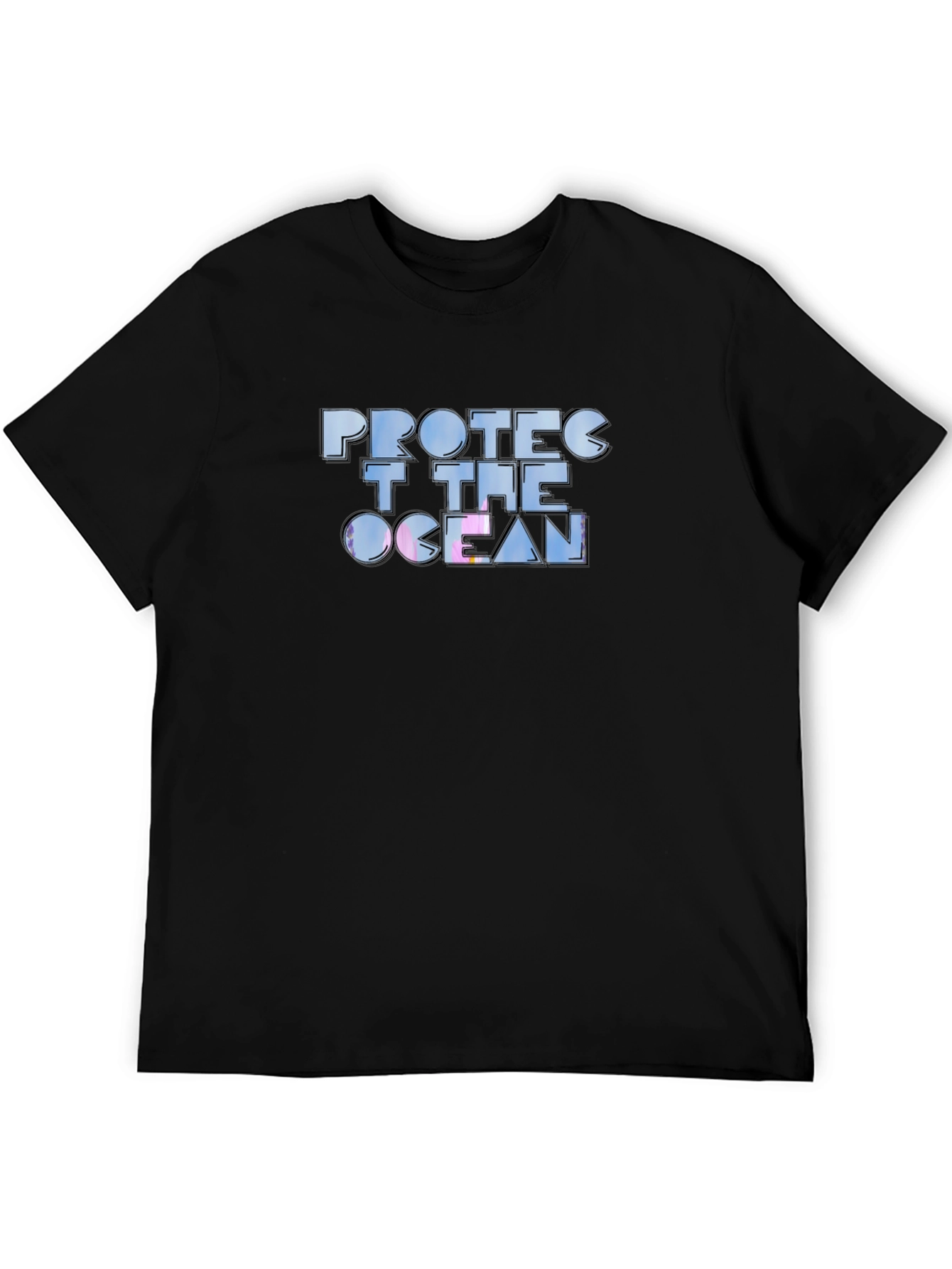 Protect the Ocean Graphic Tee - Black Cotton T-Shirt