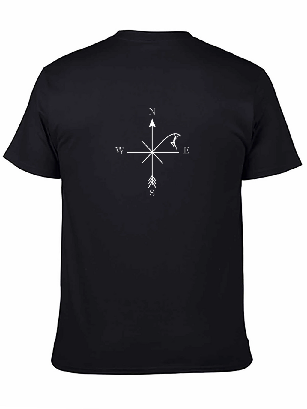 Compass Pole Vaulting Black T-Shirt