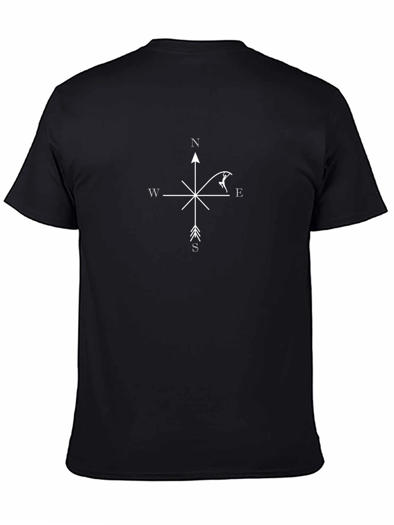 Compass Pole Vaulting Black T-Shirt