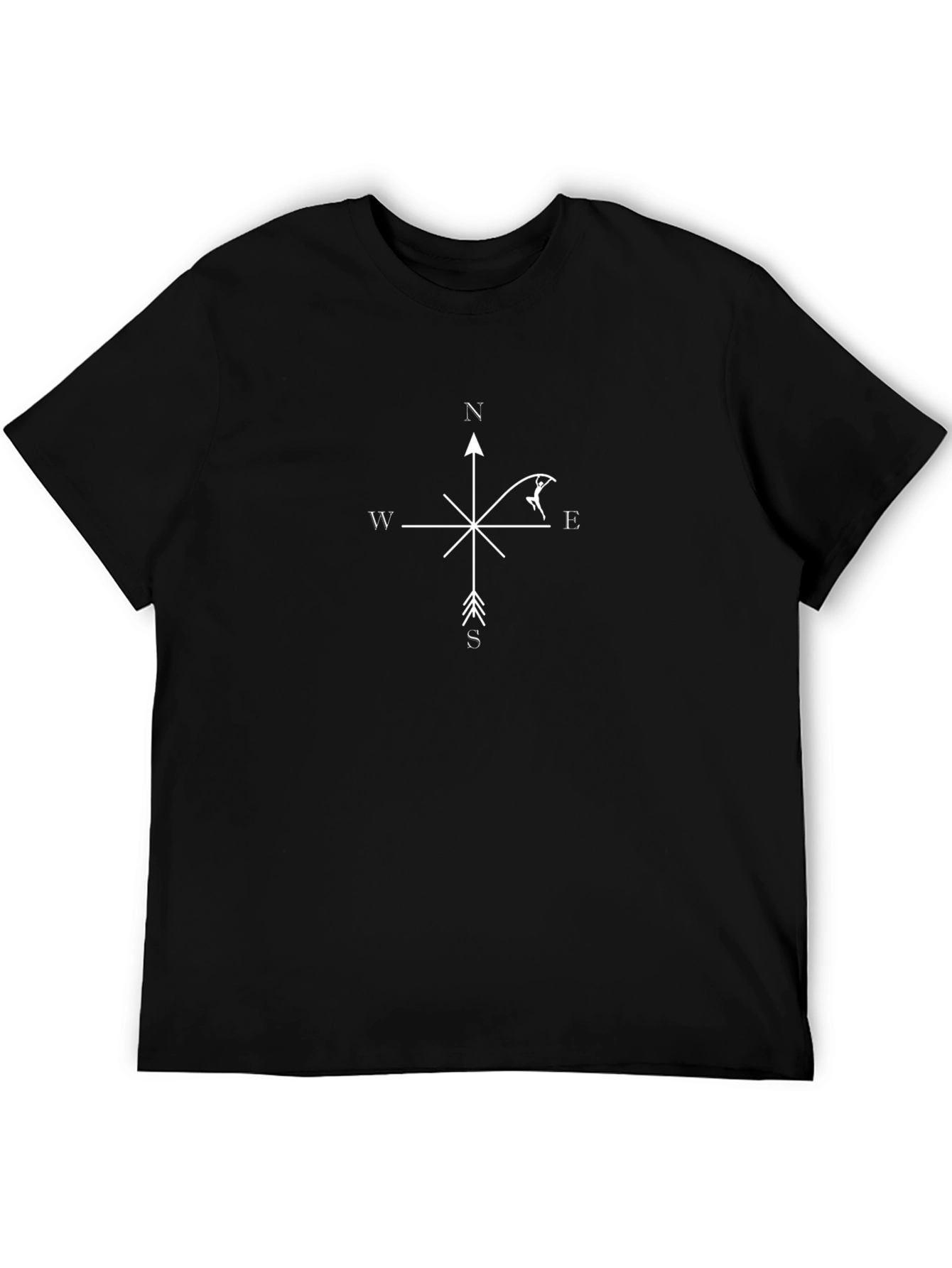 Compass Pole Vaulting Black T-Shirt